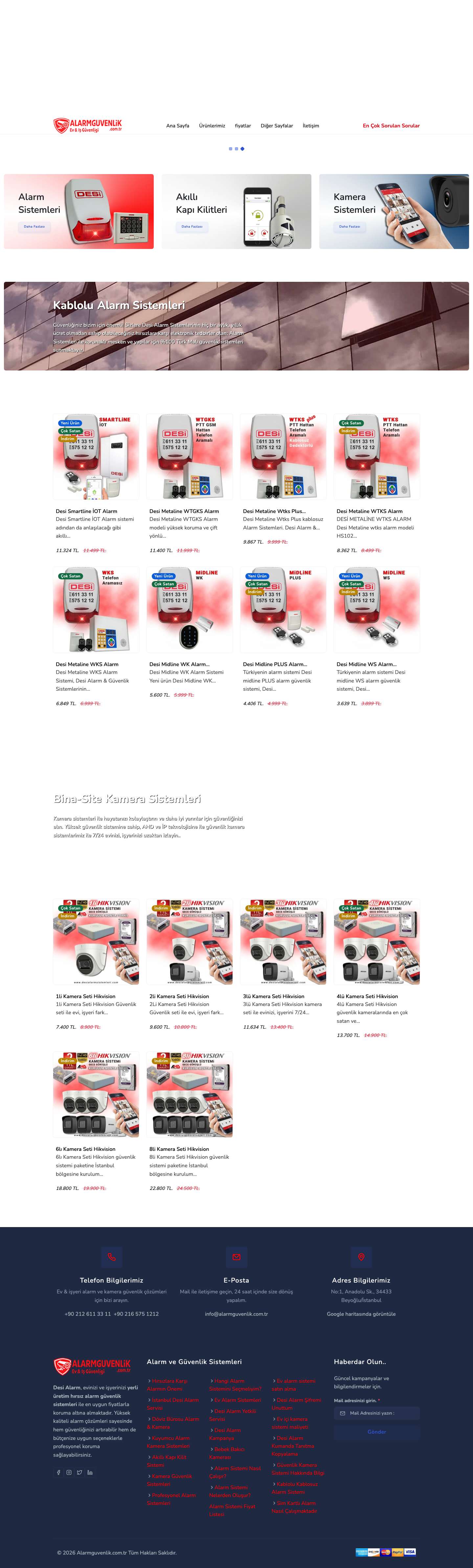 Desi Alarm | Alarm Güvenlik Sistemleri - Full Screenshot