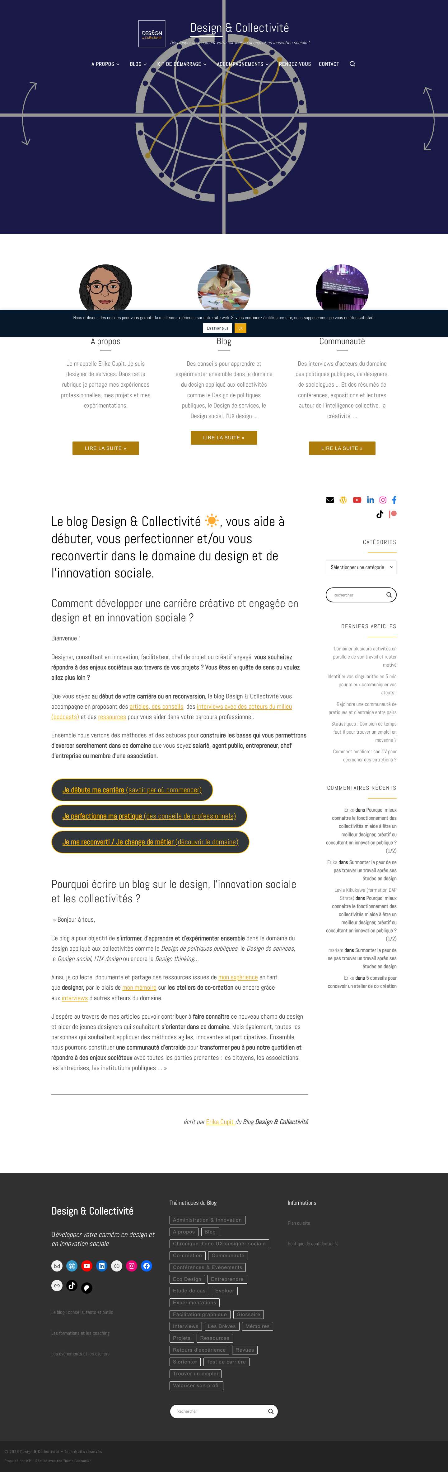 Accueil - Design & Collectivité - Full Screenshot