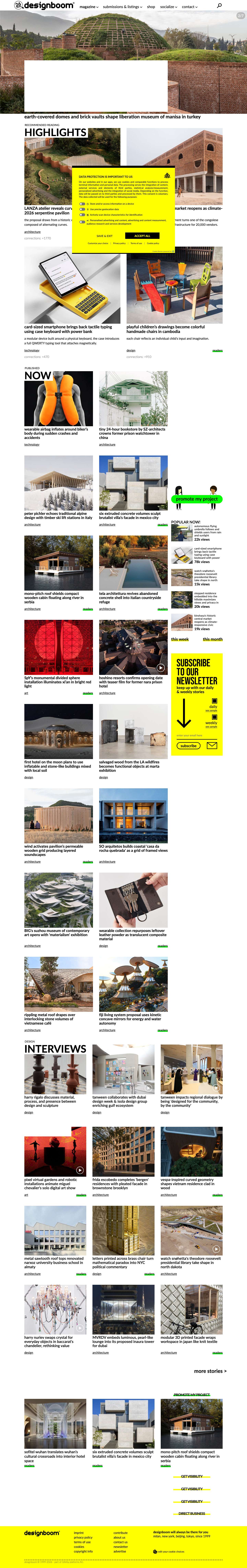 designboom magazine | your first source for architecture, design & art news - Full Screenshot