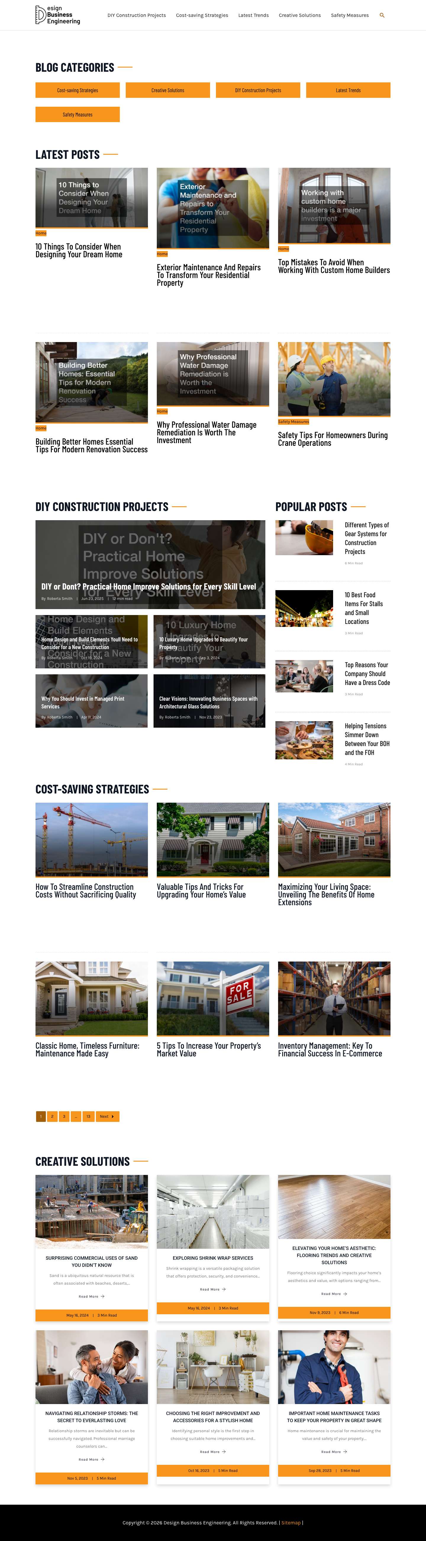 Design Business Engineering - Leveling-up Your Home Investment - Full Screenshot