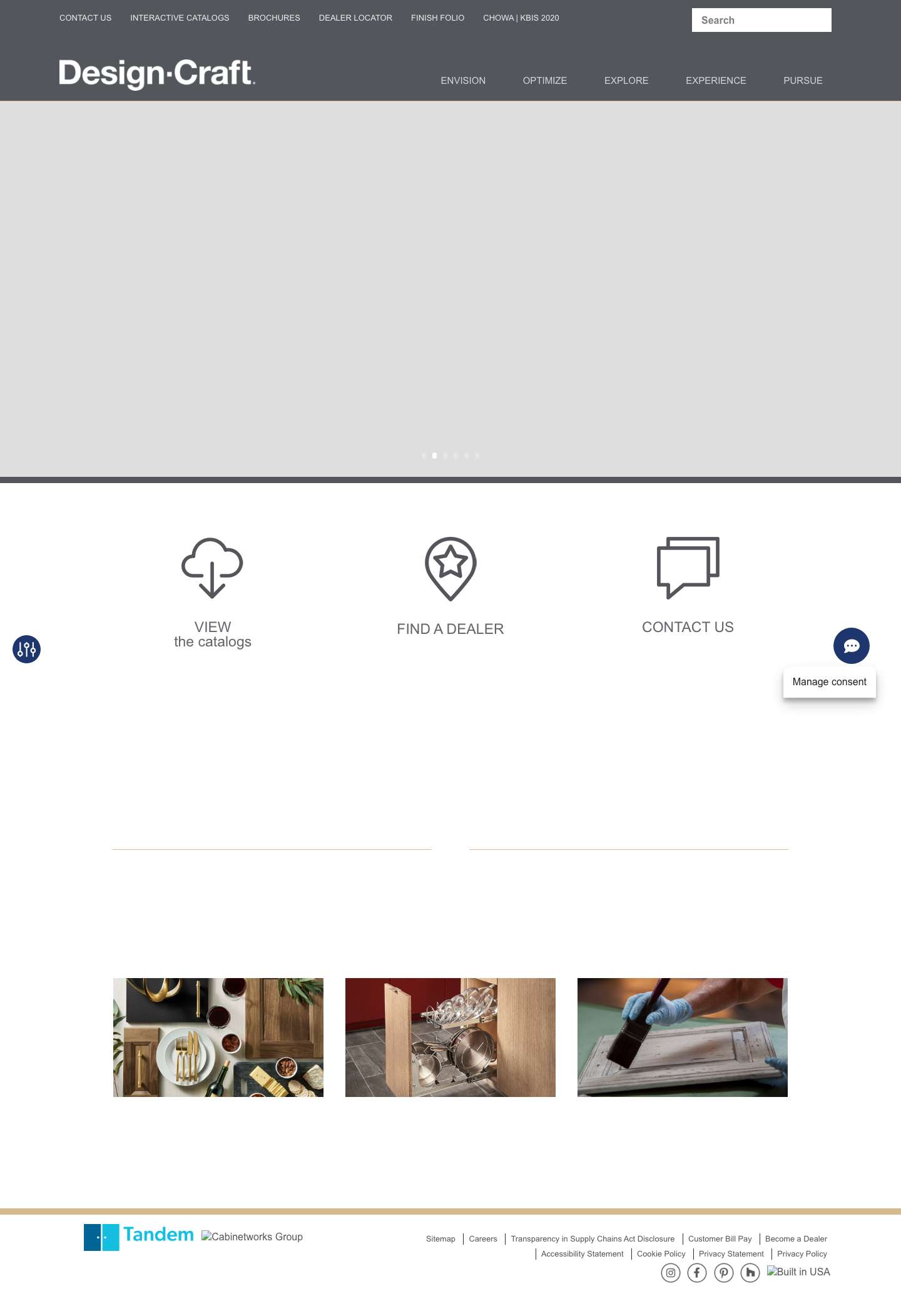 Design-Craft Cabinets | Kitchen Cabinets with Great Design, Greater Capacity - Full Screenshot