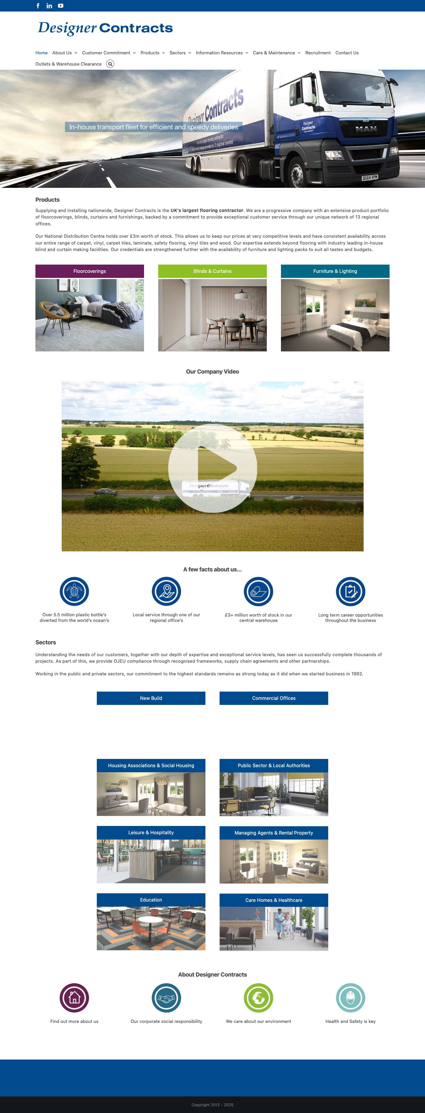 Designer Contracts – The UK’s largest flooring contractor - Full Screenshot