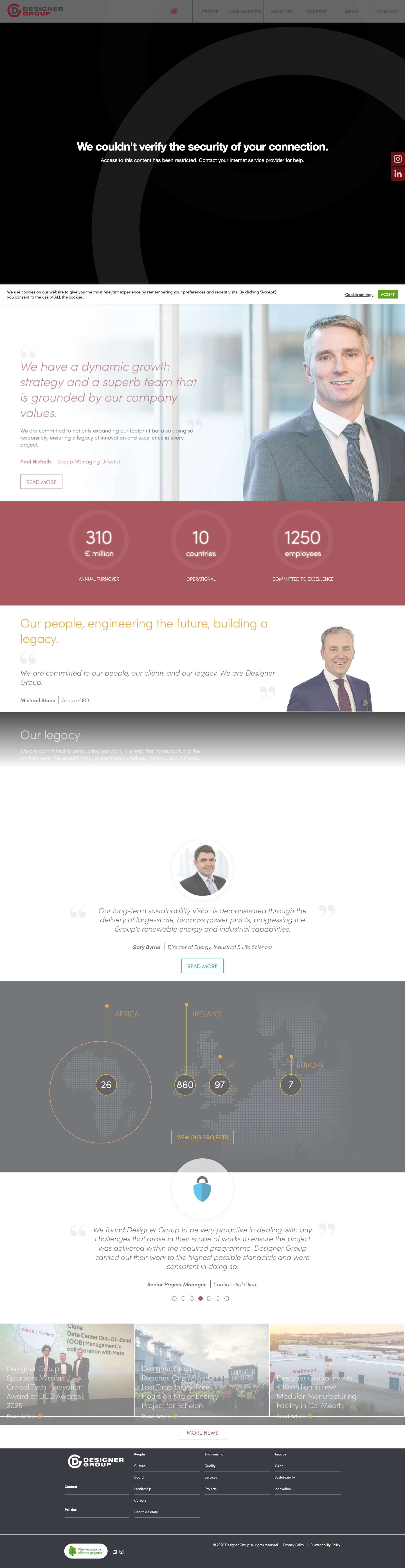 Homepage - Designer Group - Full Screenshot