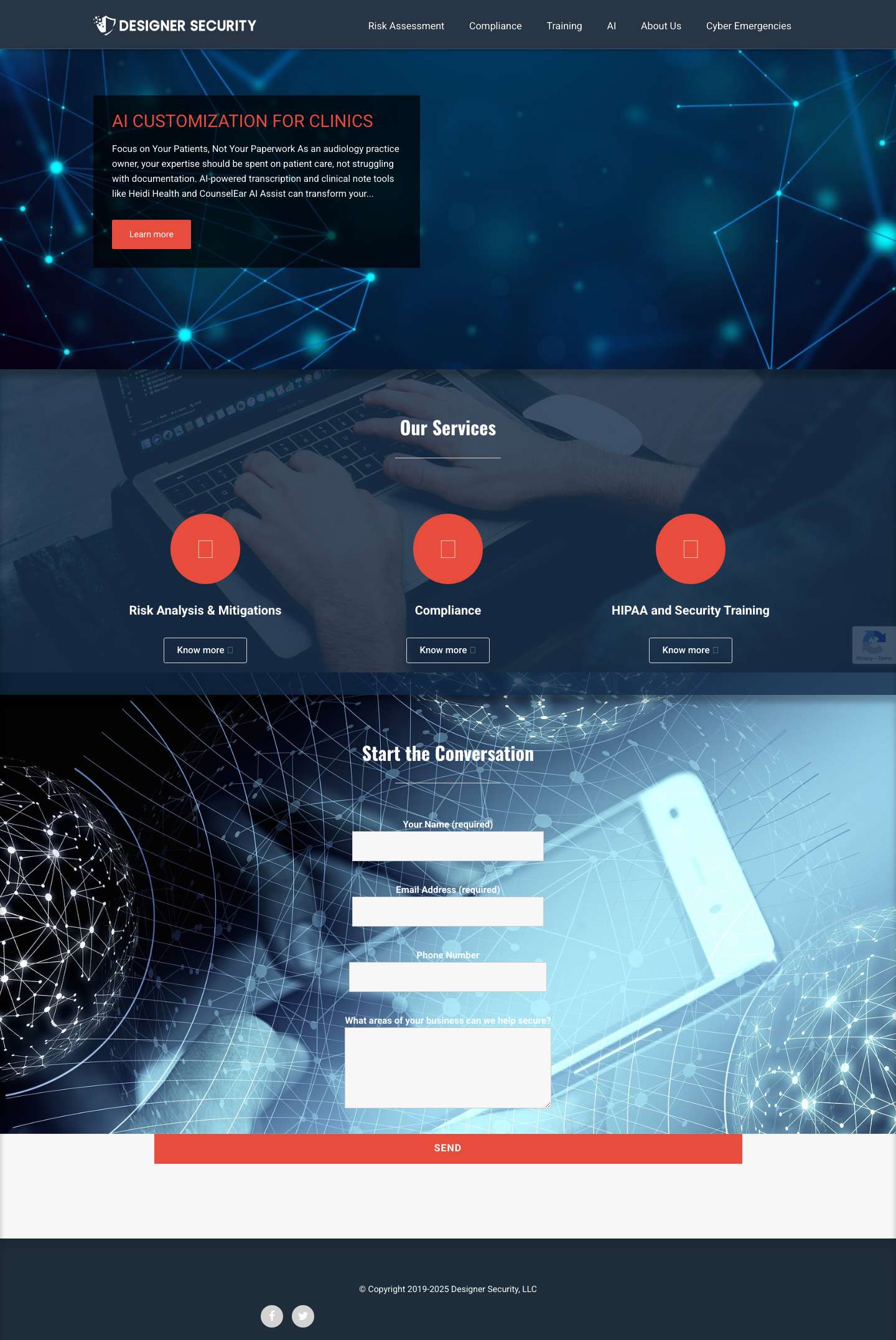 Designer Security, LLC - Full Screenshot