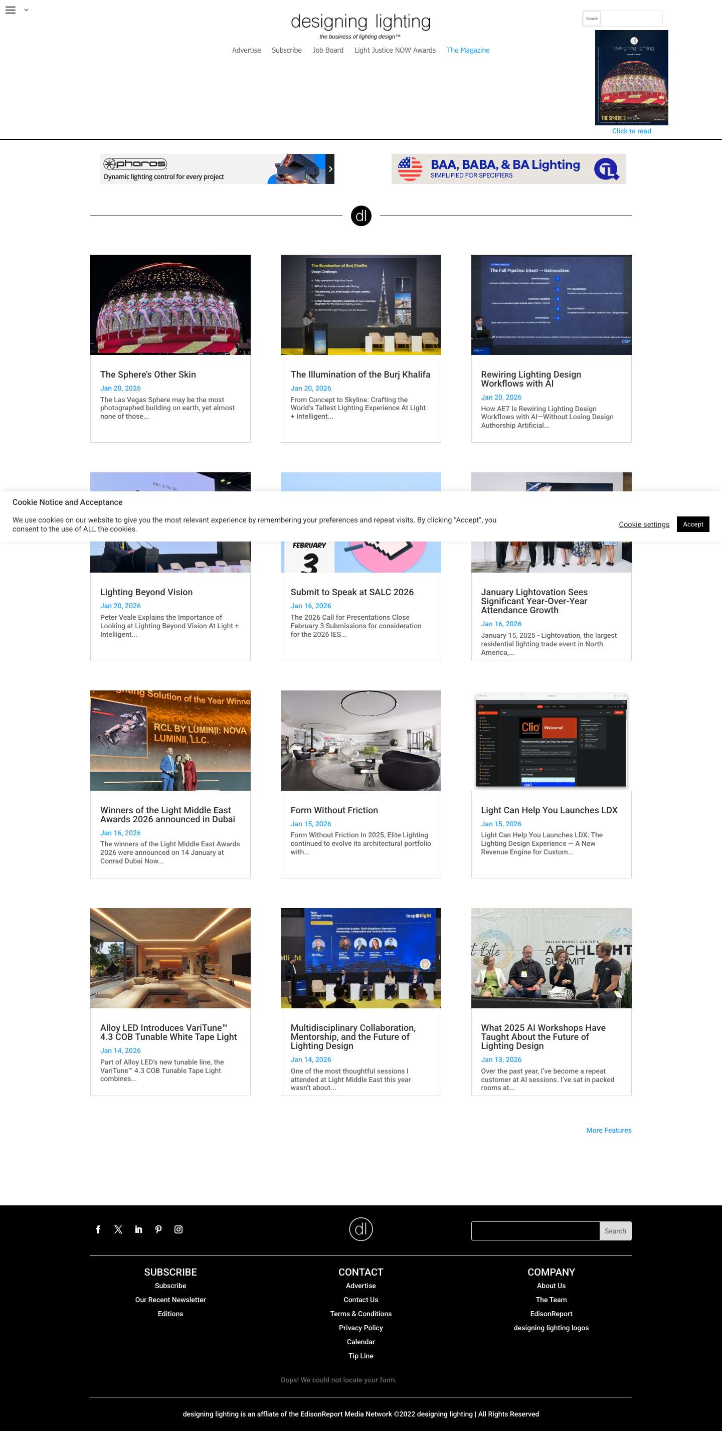 home | designinglighting - Full Screenshot