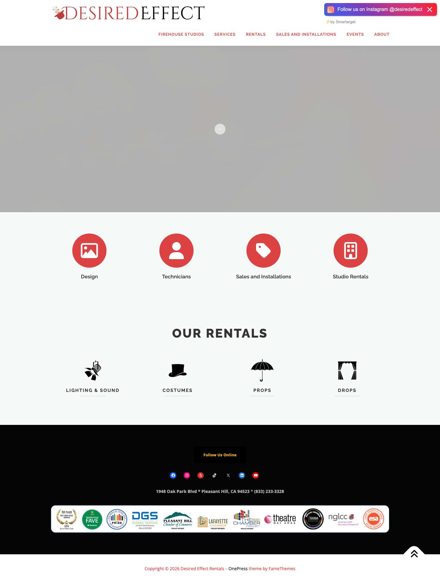 Home - Desired Effect Rentals - Full Screenshot