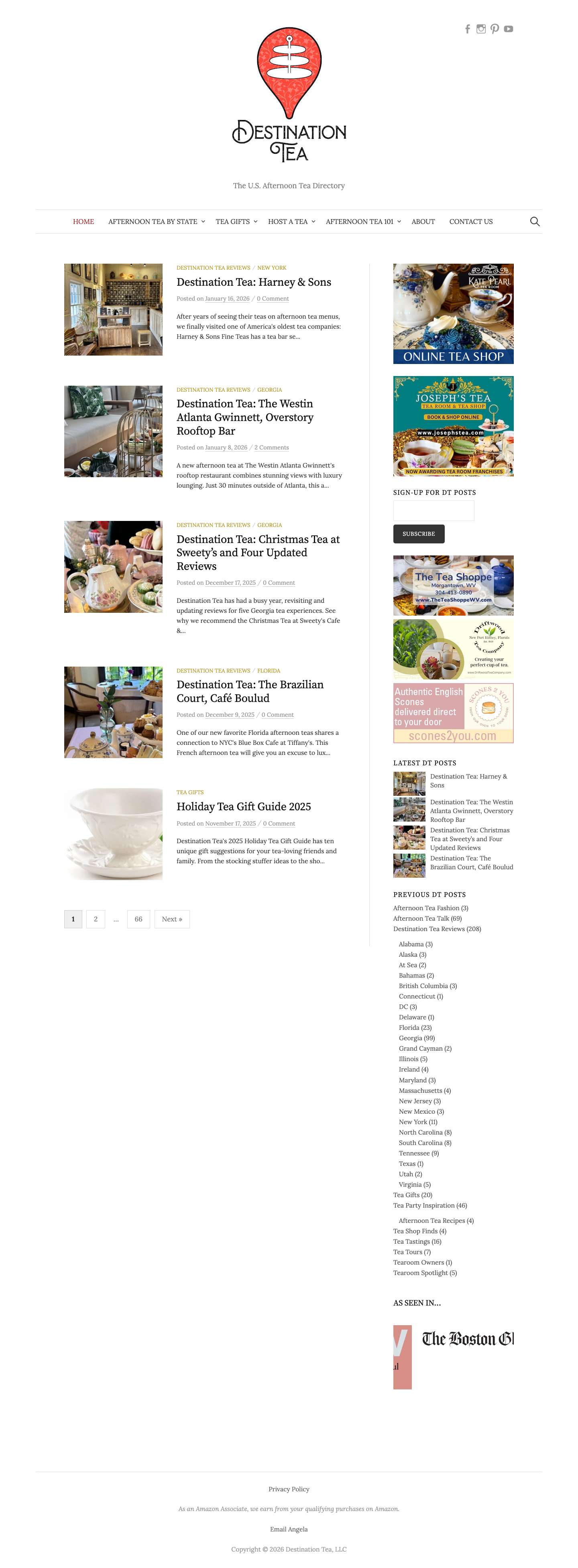 Afternoon Tea - Destination Tea - Full Screenshot