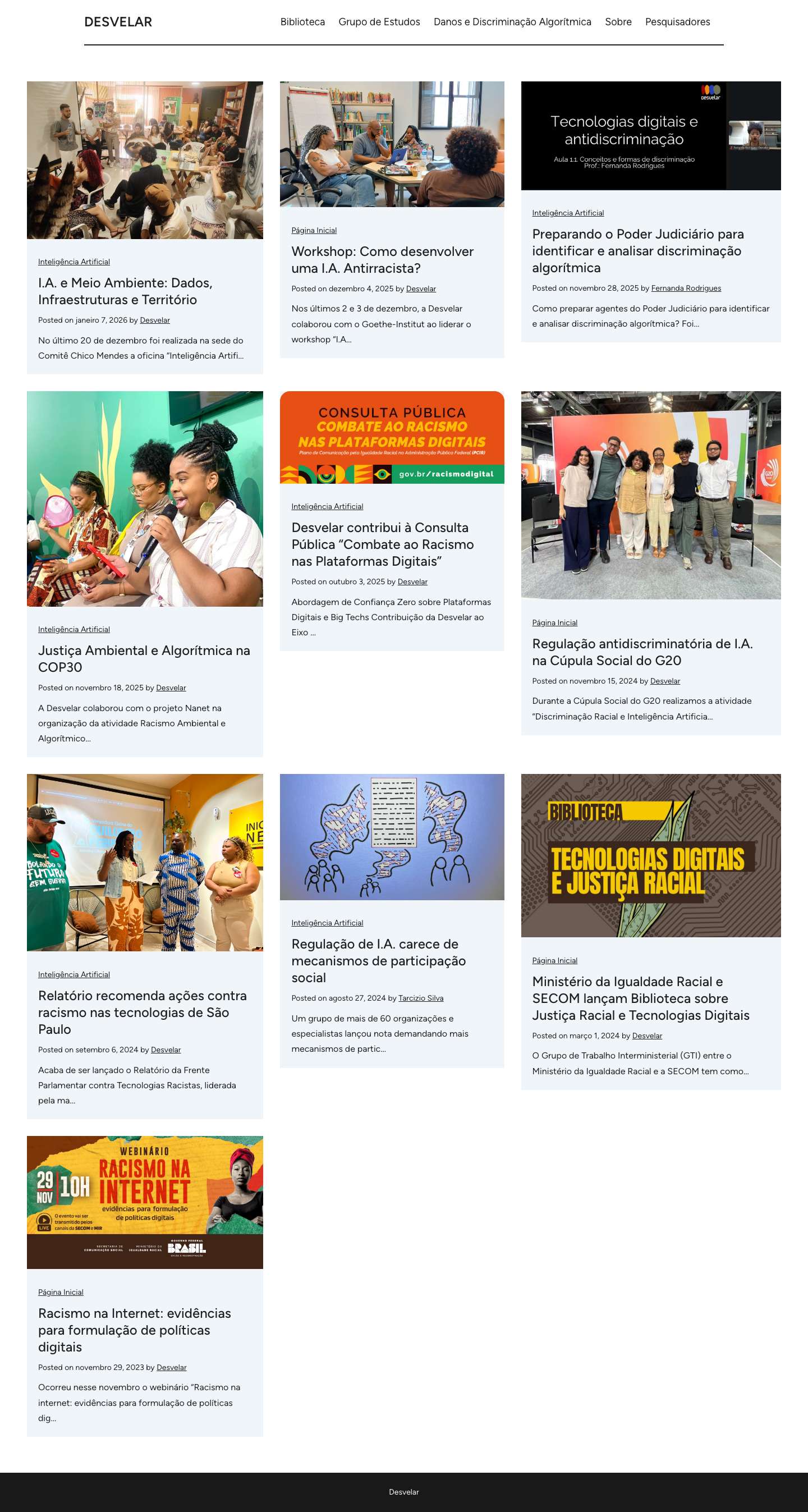 Desvelar - Tecnologia e Sociedade - Full Screenshot