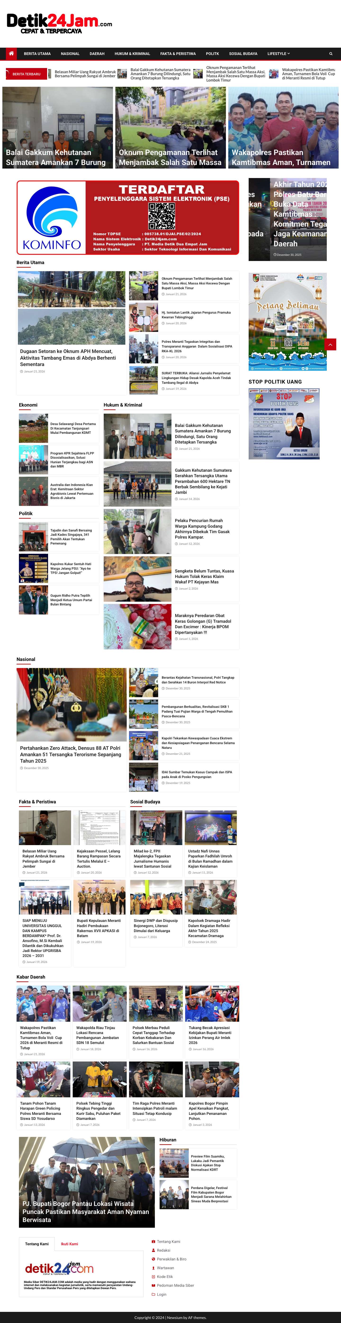 detik24jam - cepat & terpercaya - Full Screenshot