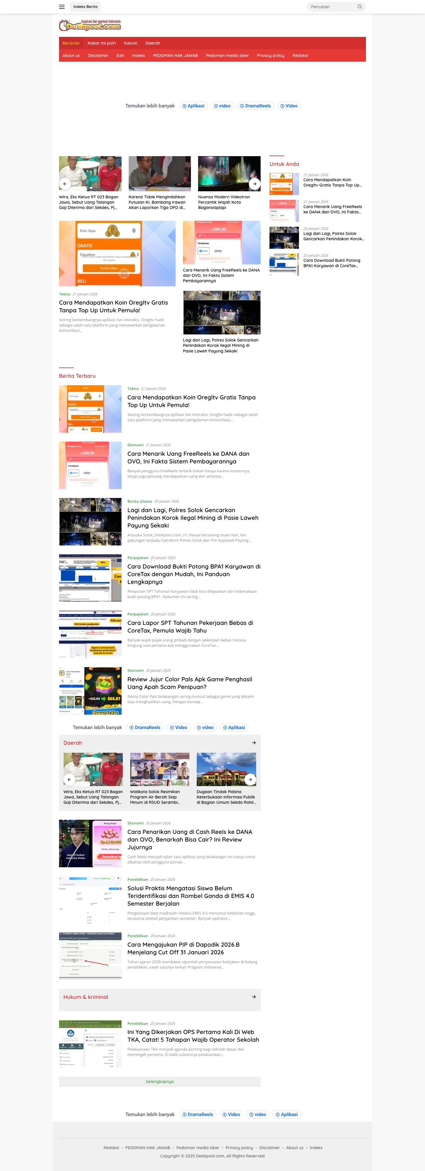 Detikpost.com - Inspirasi Indonesia - Full Screenshot