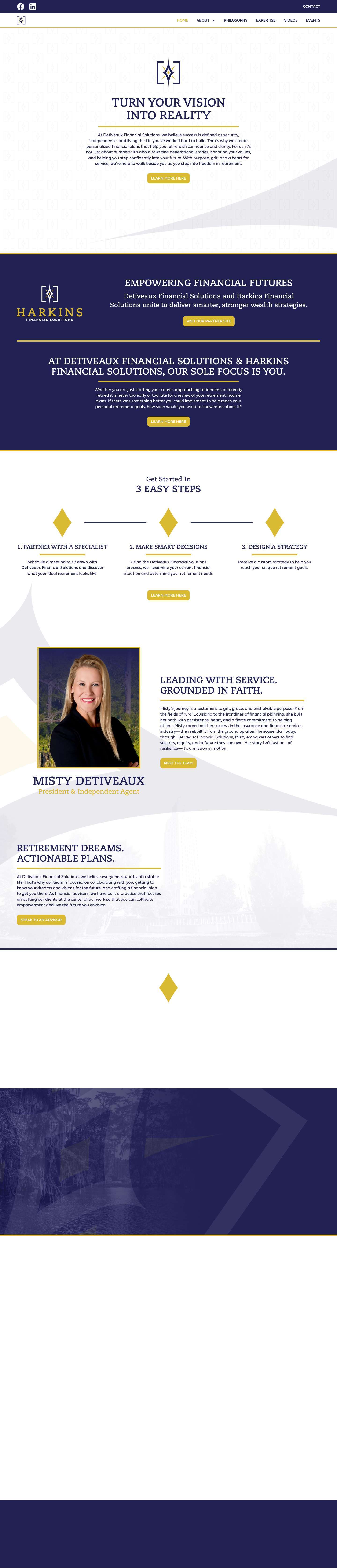 Home - Detiveaux Financial Solutions - Full Screenshot