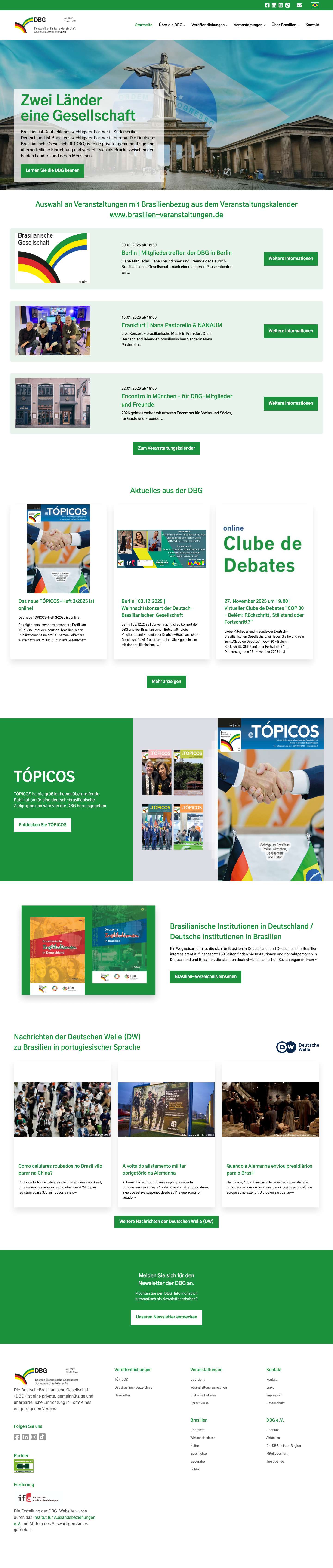 Deutsch-Brasilianische Gesellschaft e.V. - Full Screenshot