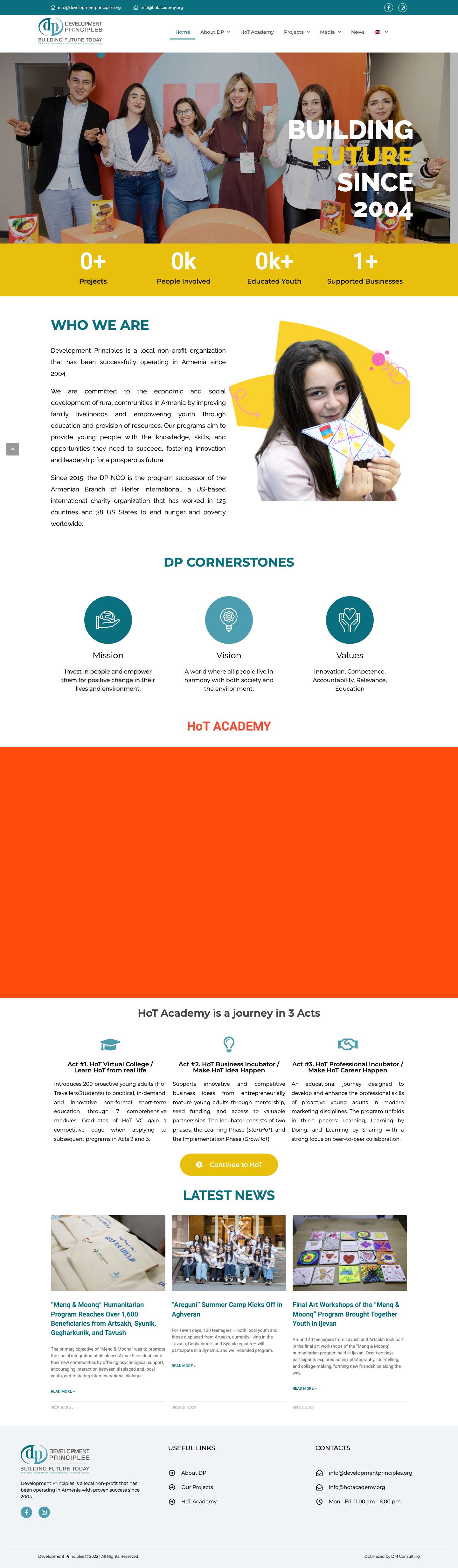 Development Principles - Development Principles NGO - Full Screenshot