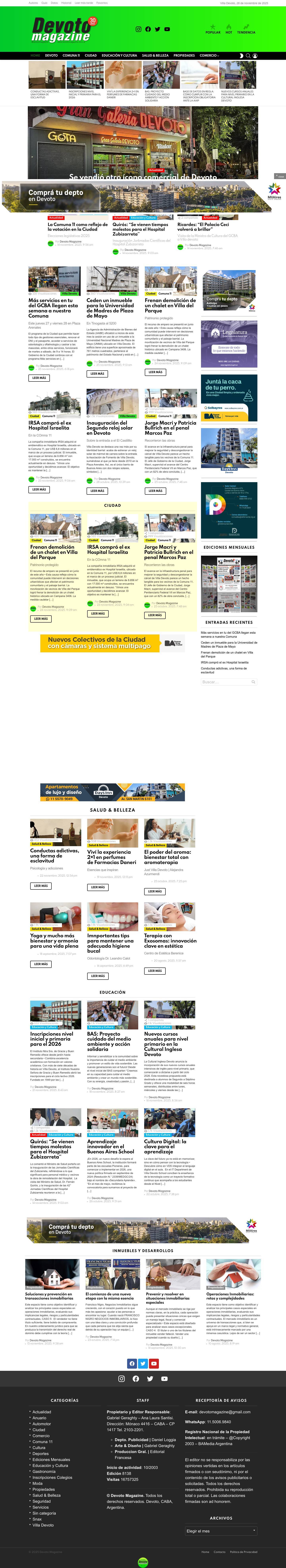 Inicio - Devoto Magazine - Full Screenshot