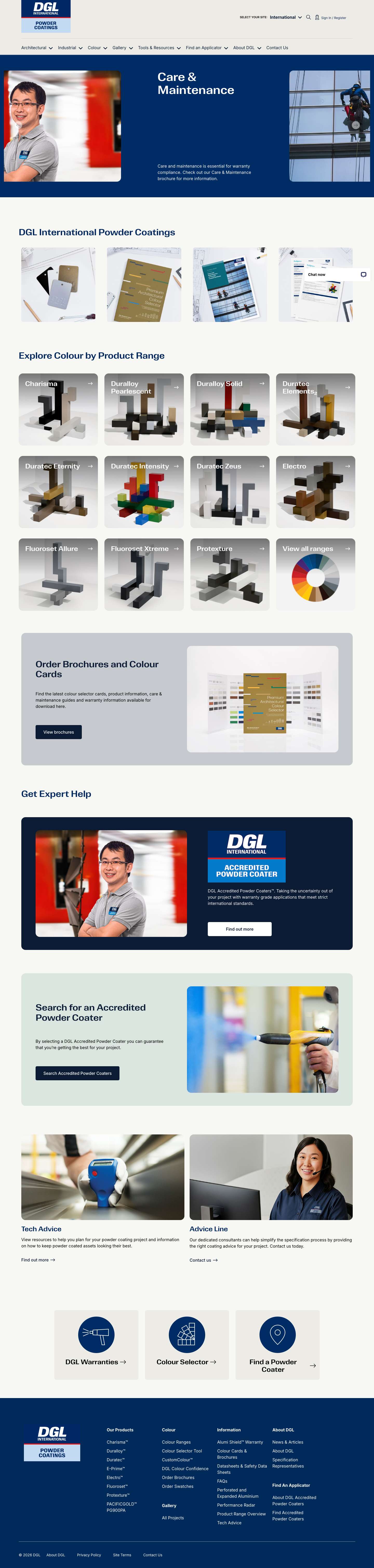 DGL Powder & Industrial Coatings - Full Screenshot