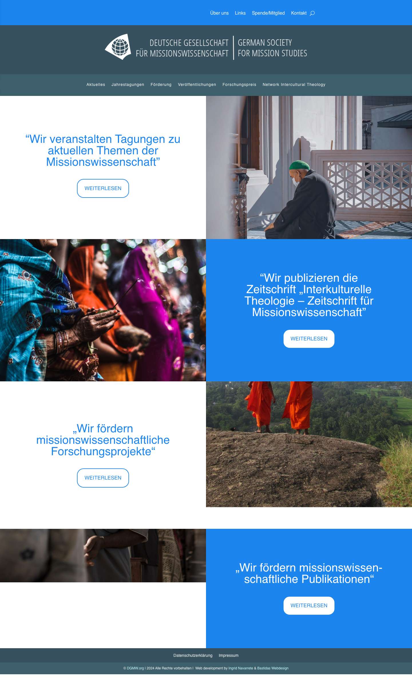 DGMW, Deutsche Gesellschaft für Missionswissenschaft | - Full Screenshot