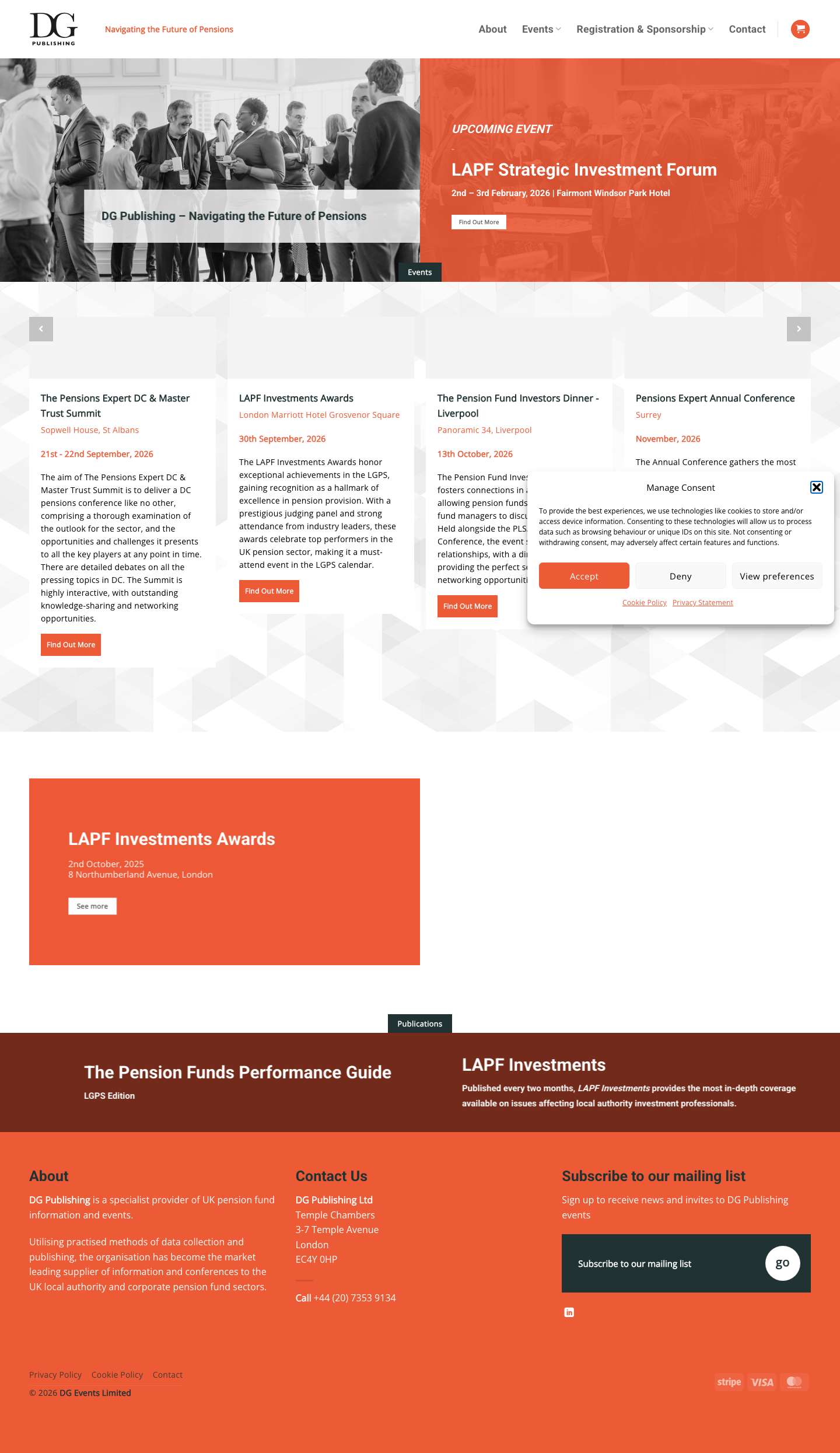 Home - DG Publishing - Full Screenshot