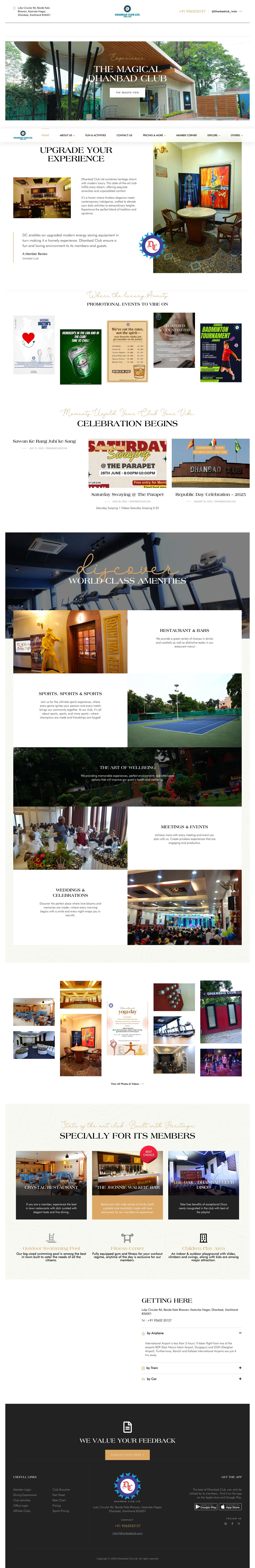 Dhanbad Club Ltd. – Find your luxury ! - Full Screenshot