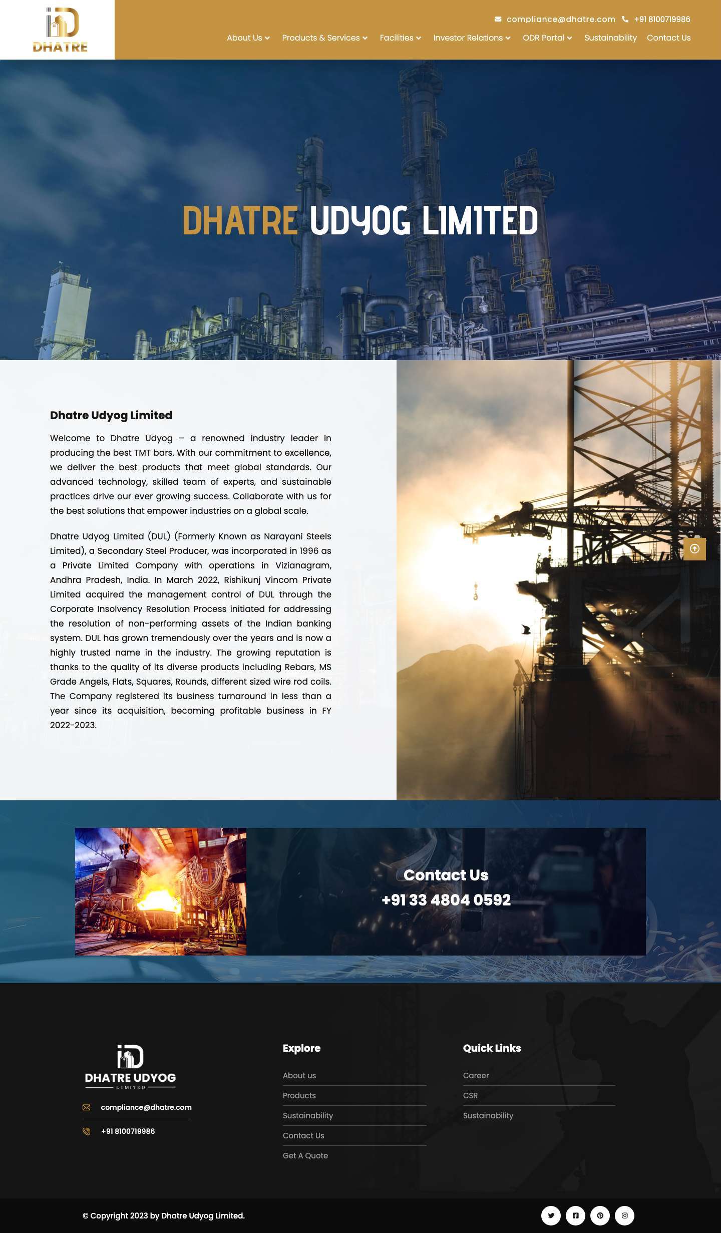 Dhatre Udyog - Full Screenshot