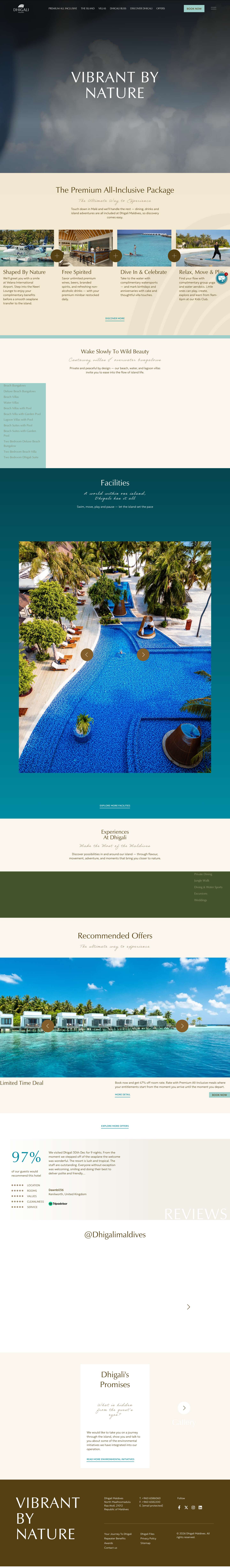 Premium All Inclusive Resort in Maldives | Dhigali Maldives - Full Screenshot