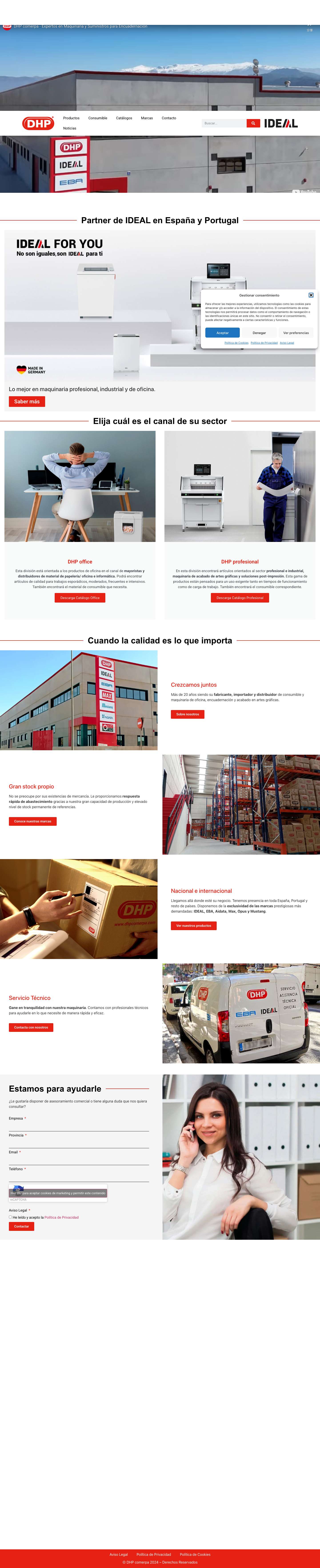 Bienvenidos » DHP comerpa - Full Screenshot