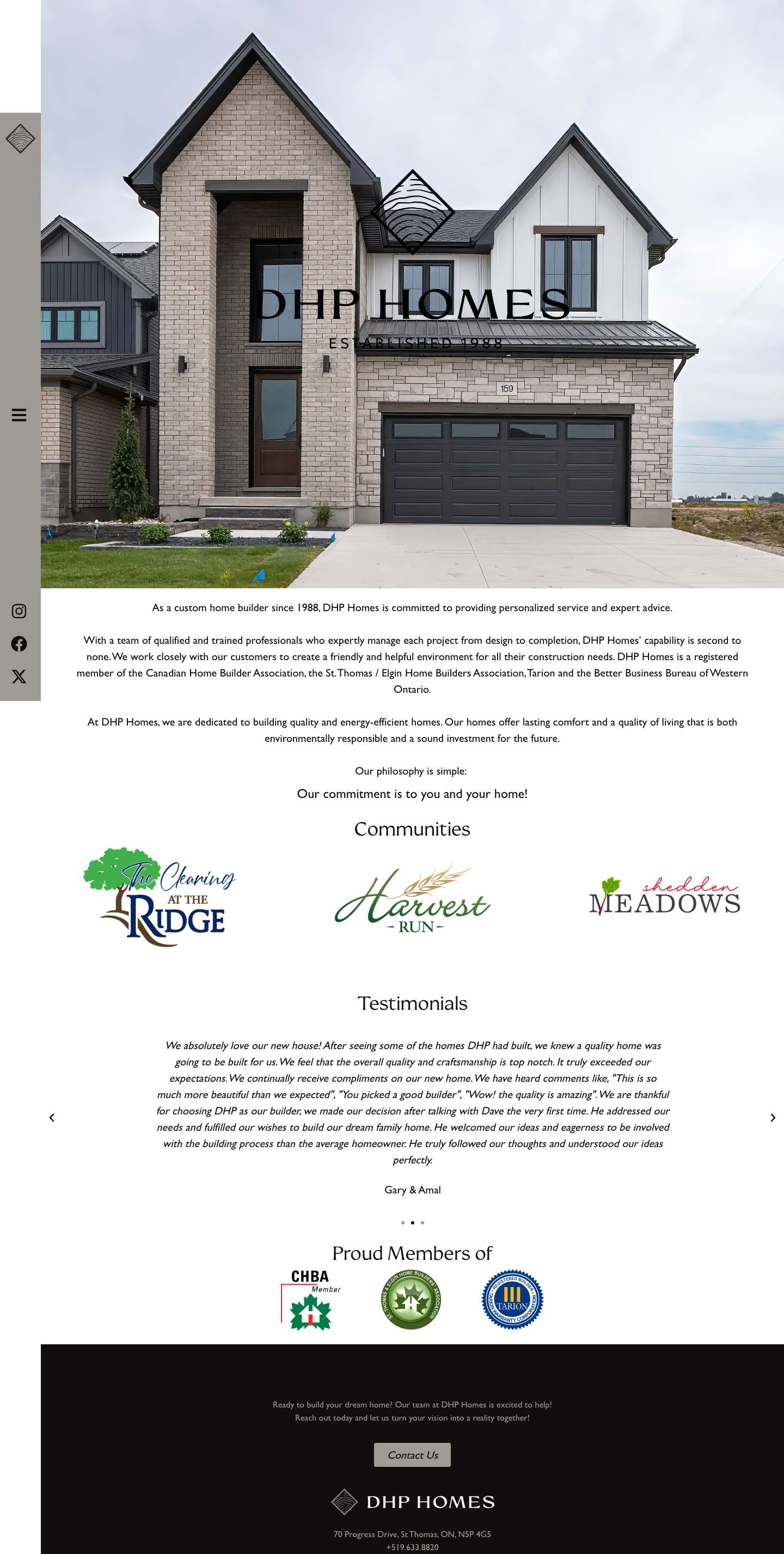 Home - DHP Homes - Full Screenshot