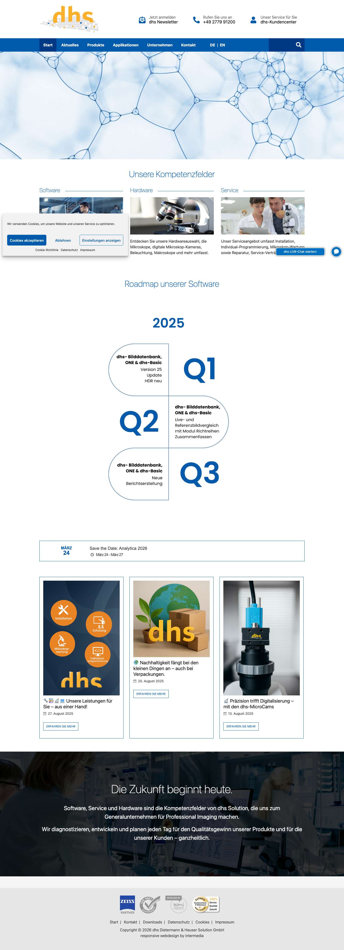 Startseite - Full Screenshot