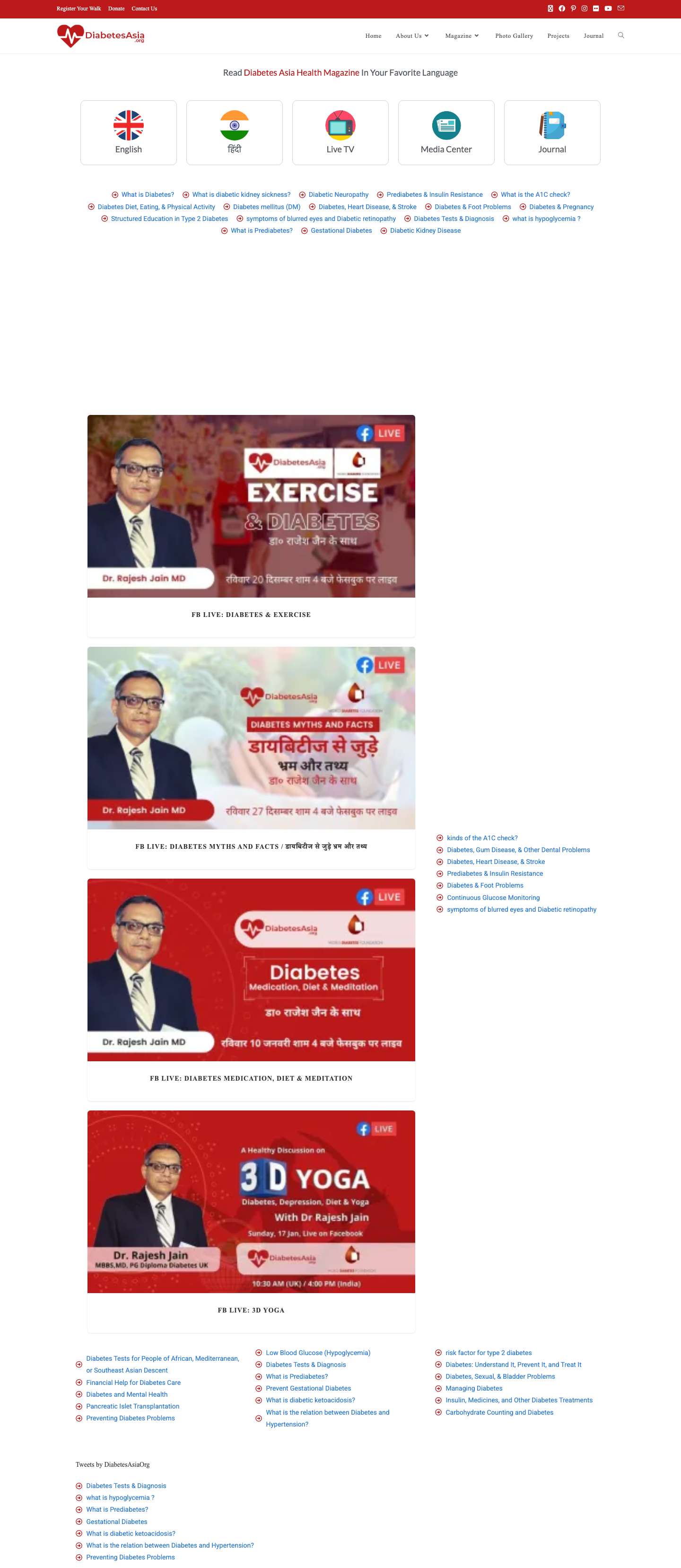 Diabetes Asia - Full Screenshot