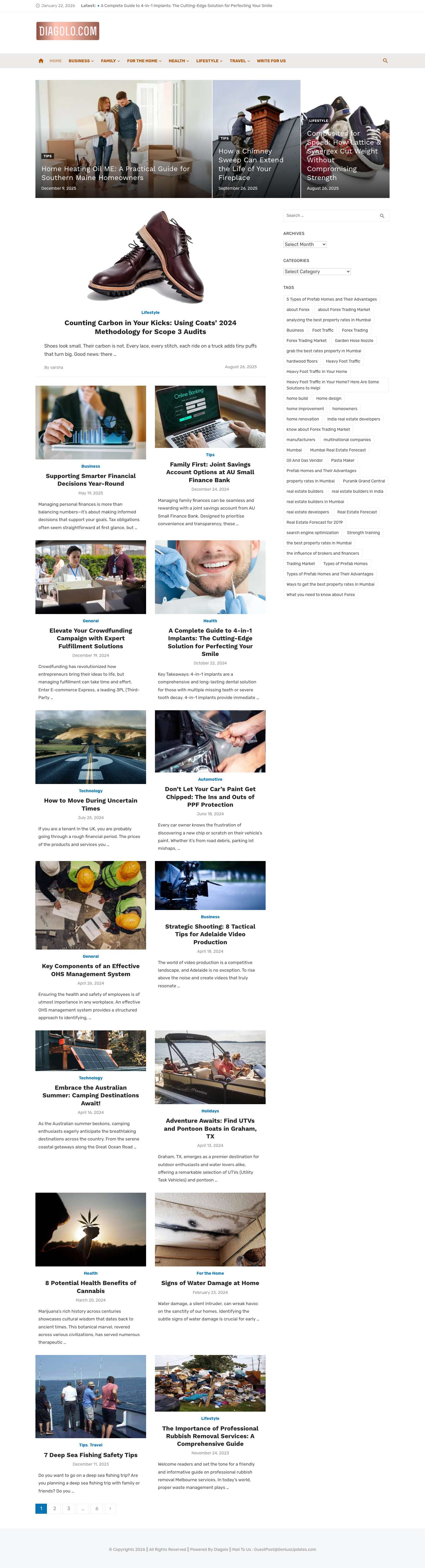 Diagolo.com - Full Screenshot