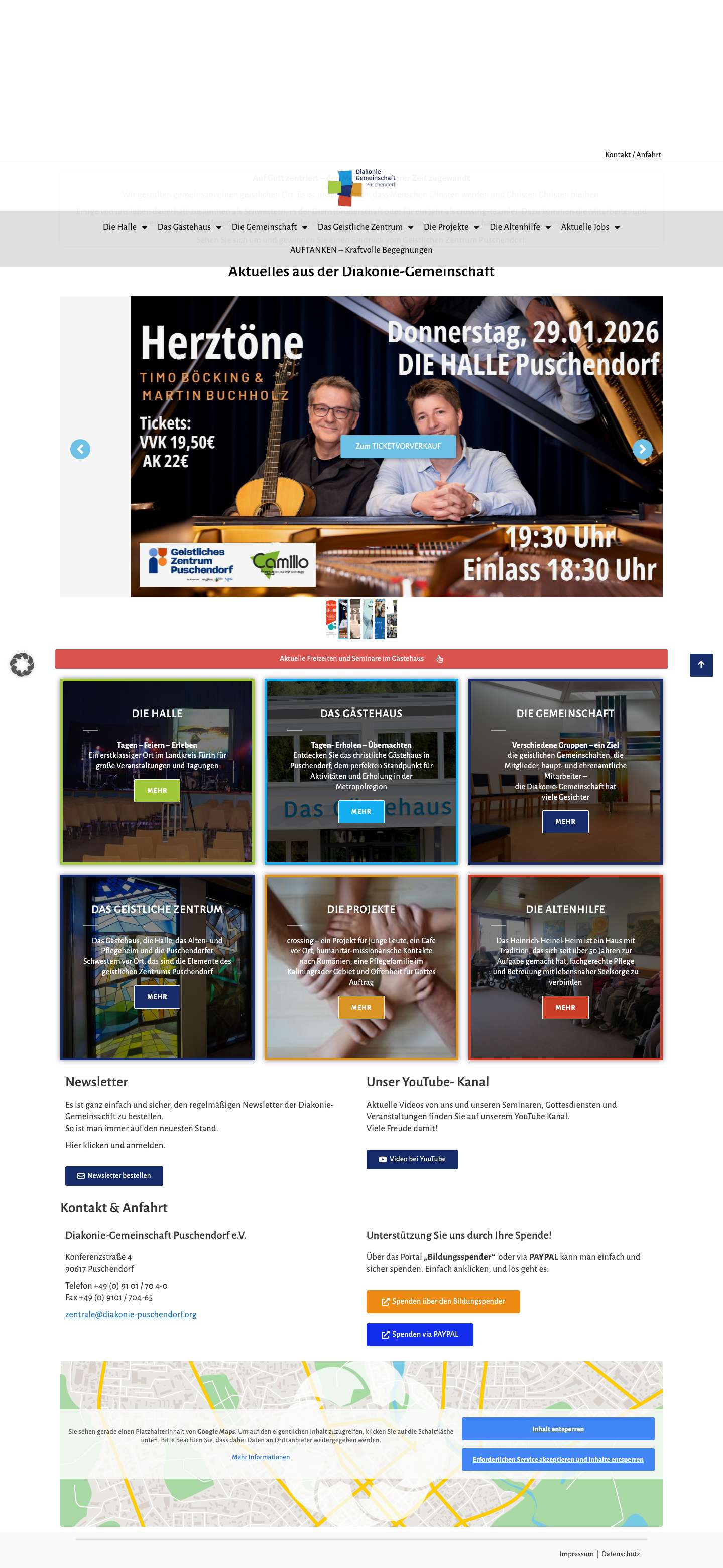 Startseite - Diakonie-Gemeinschaft-Puschendorf - Full Screenshot