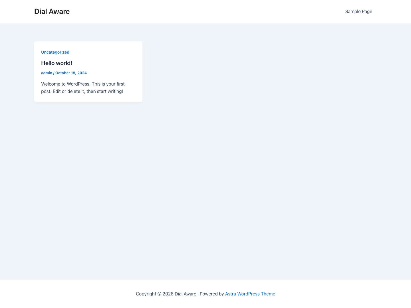 Dial Aware - Full Screenshot