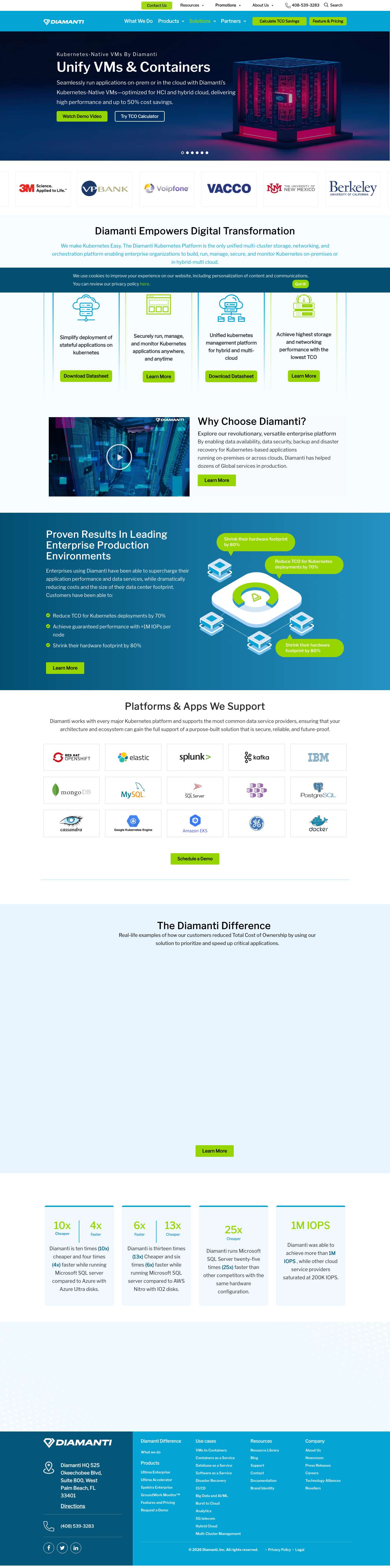 Home - Diamanti - Full Screenshot