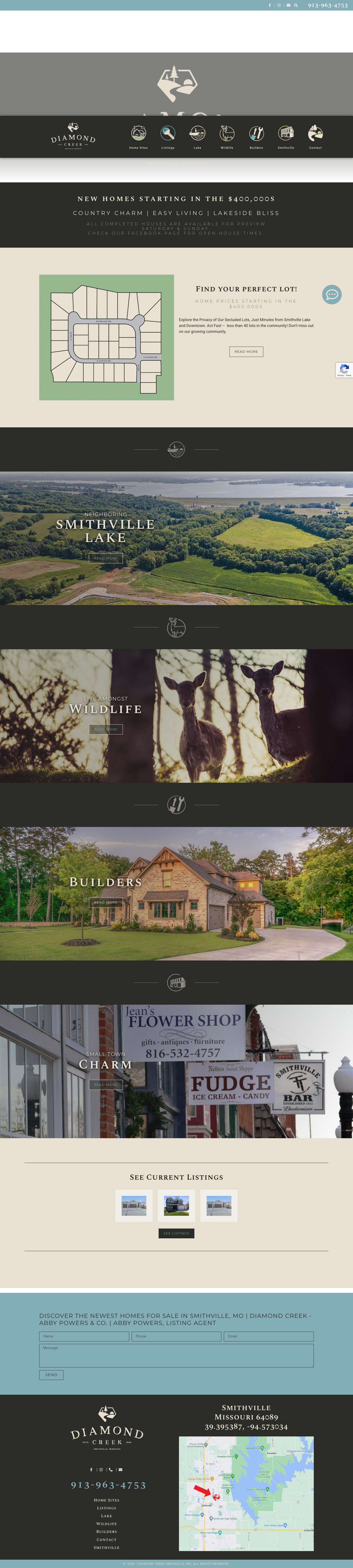 Smithville, MO Homes For Sale - Diamond Creek Community - Full Screenshot