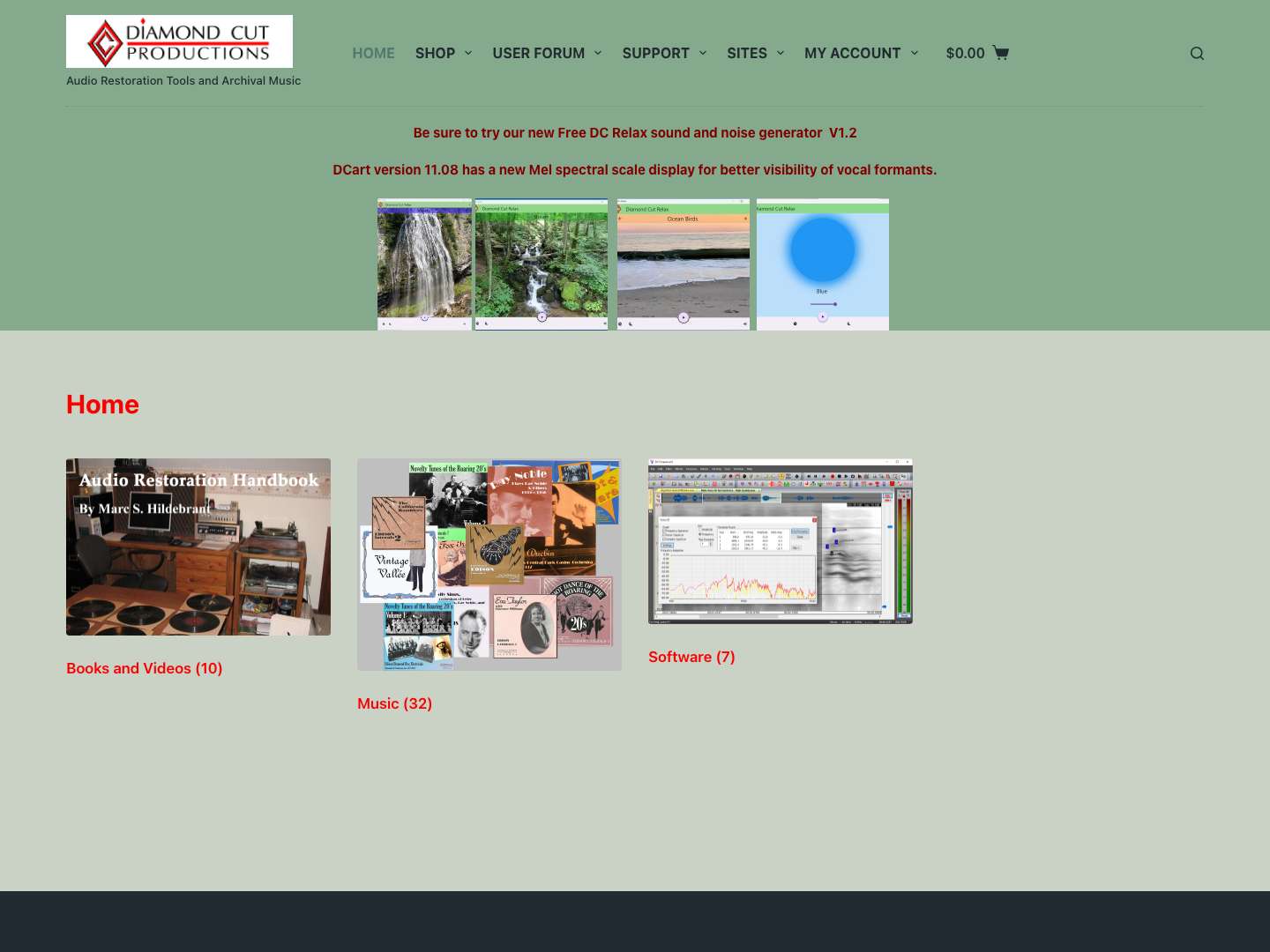 Diamond Cut Productions – Audio Restoration Tools and Archival Music - Full Screenshot