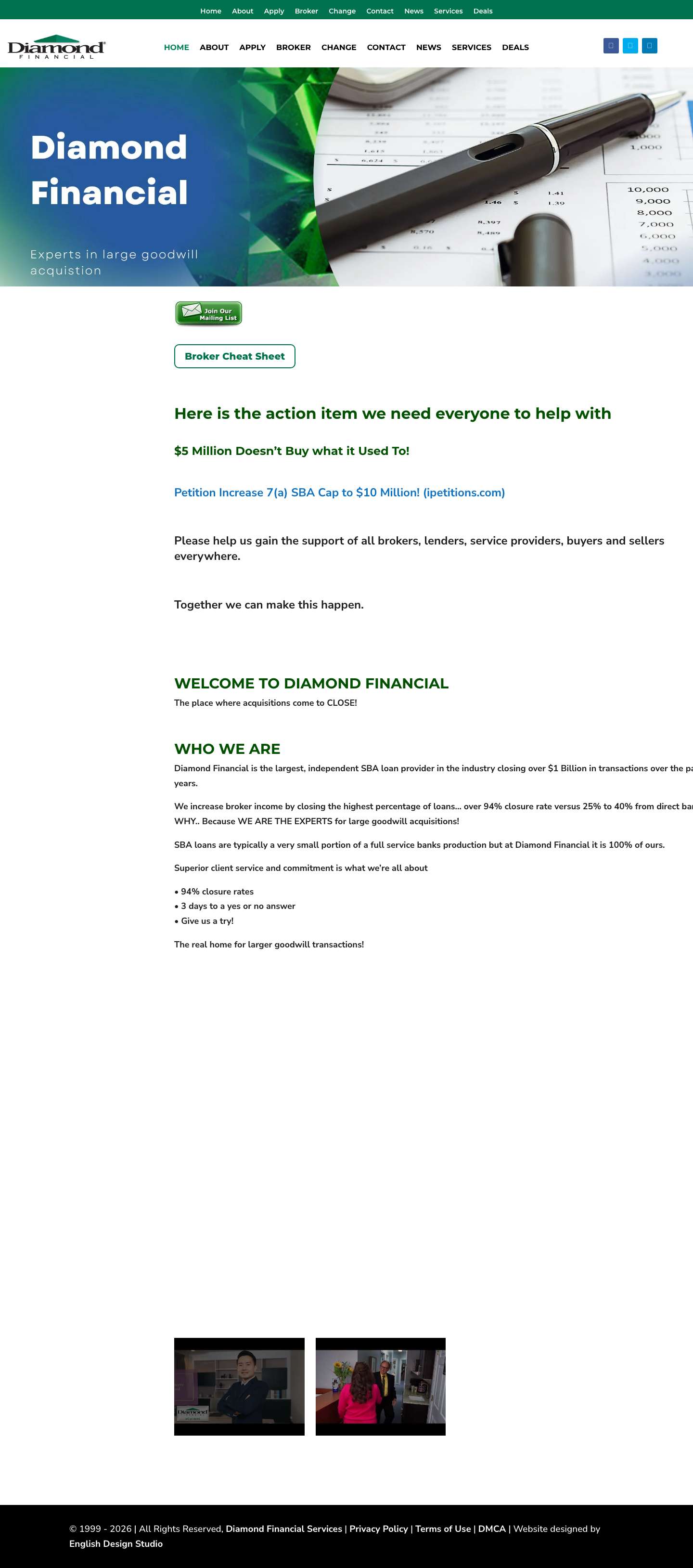 Diamond Financial - Full Screenshot