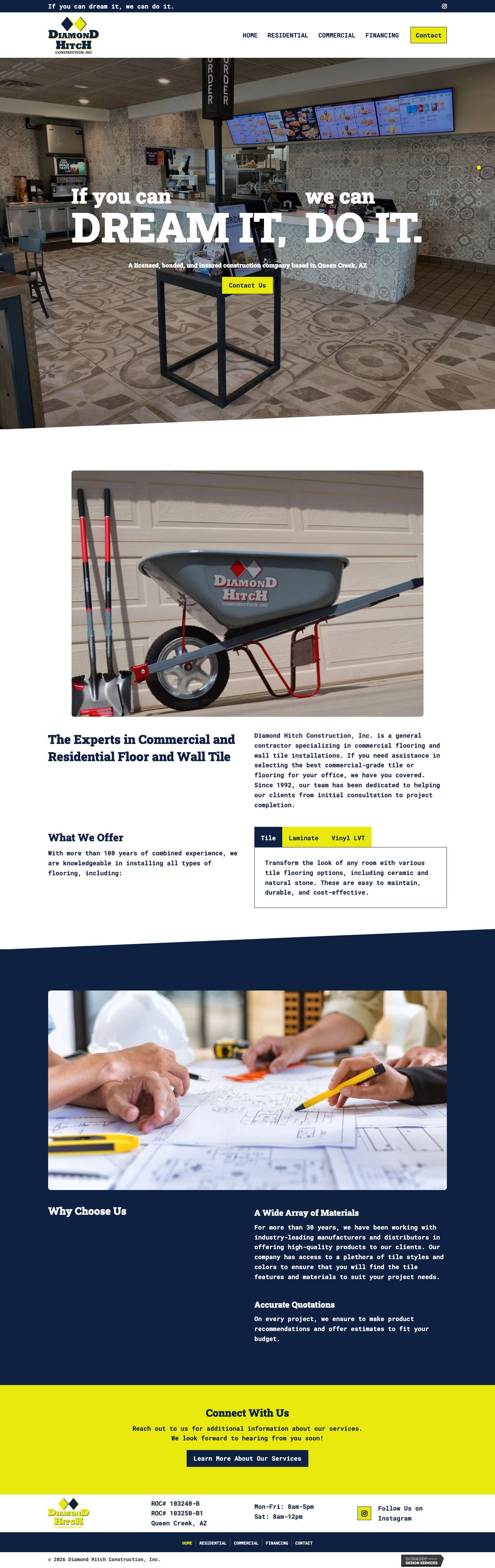 Flooring and Tile Installation, Queen Creek, AZ - Full Screenshot