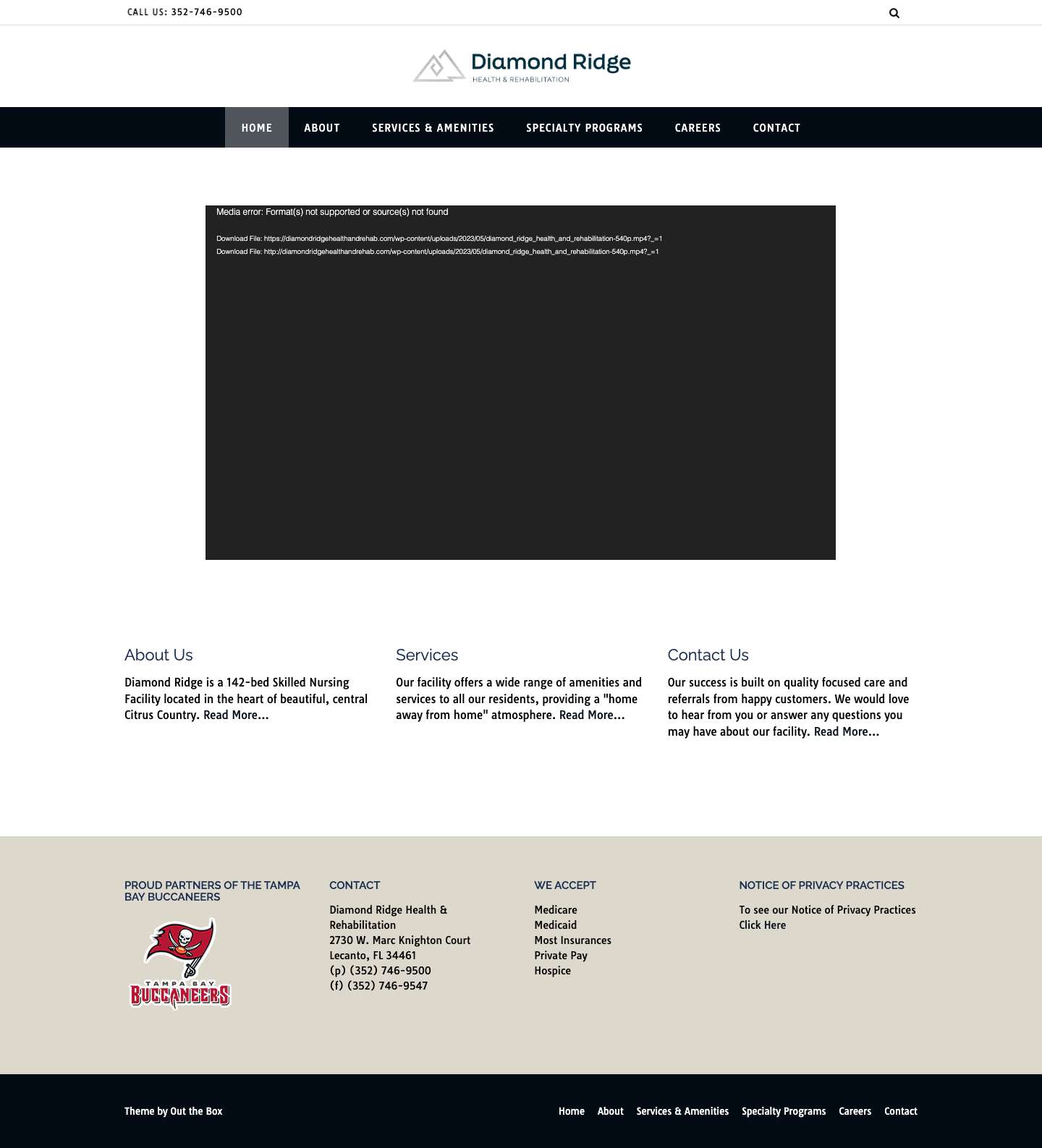 Diamond Ridge Health & Rehabilitation - Full Screenshot