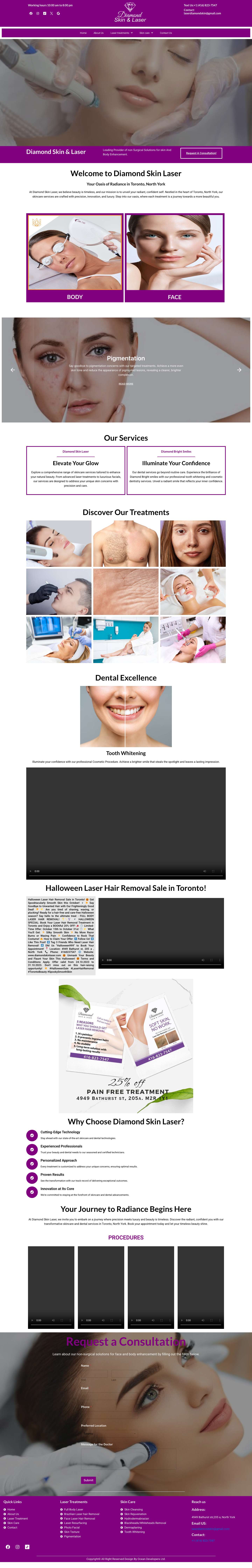 Diamond Skin Laser - Full Screenshot