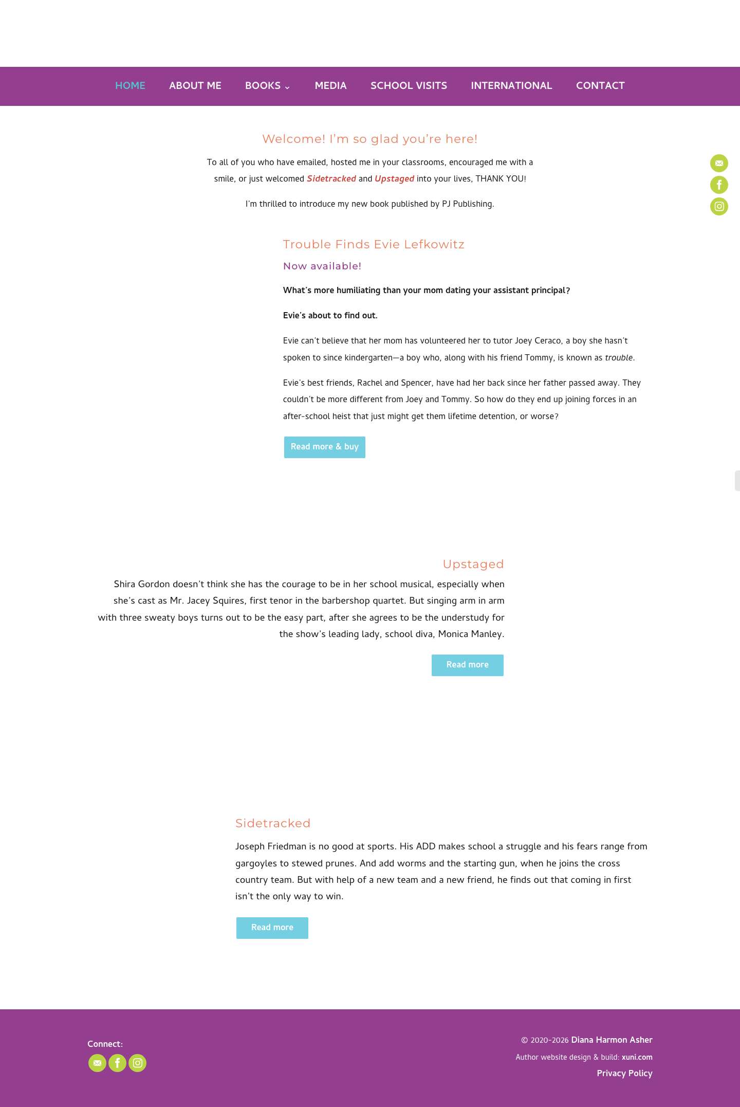 Author Diana Harmon Asher - Full Screenshot