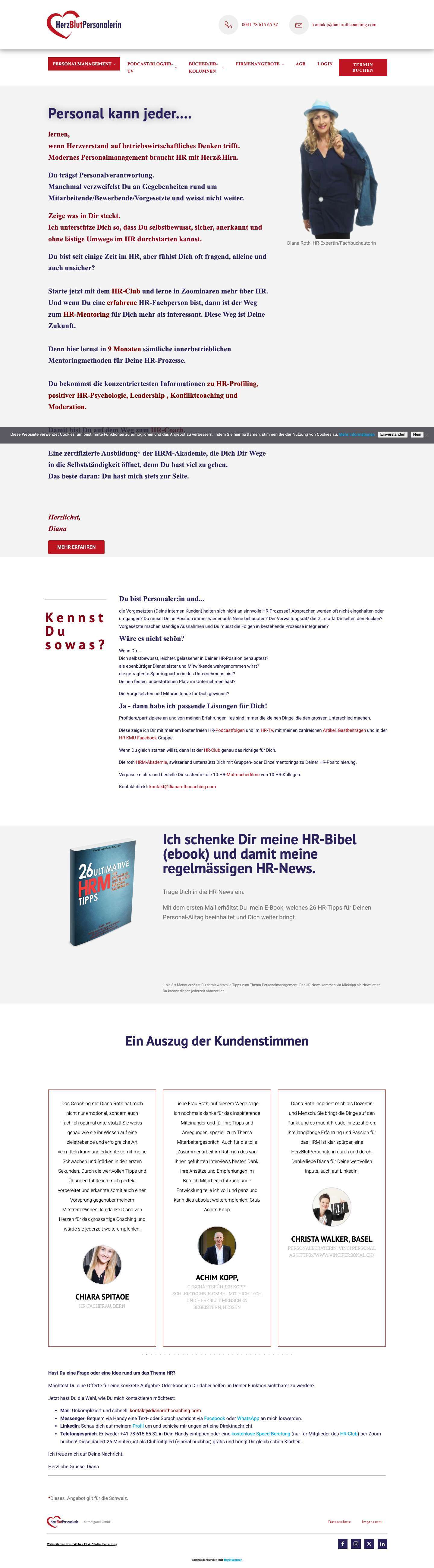 Personalmanagement - Diana Roth CoachingVisit our FacebookVisit our InstagramVisit our TwitterVisit our LinkedInenvelopephone-handsetlinkedinfacebookpinterestyoutubersstwitterinstagramfacebook-blankrs... - Full Screenshot