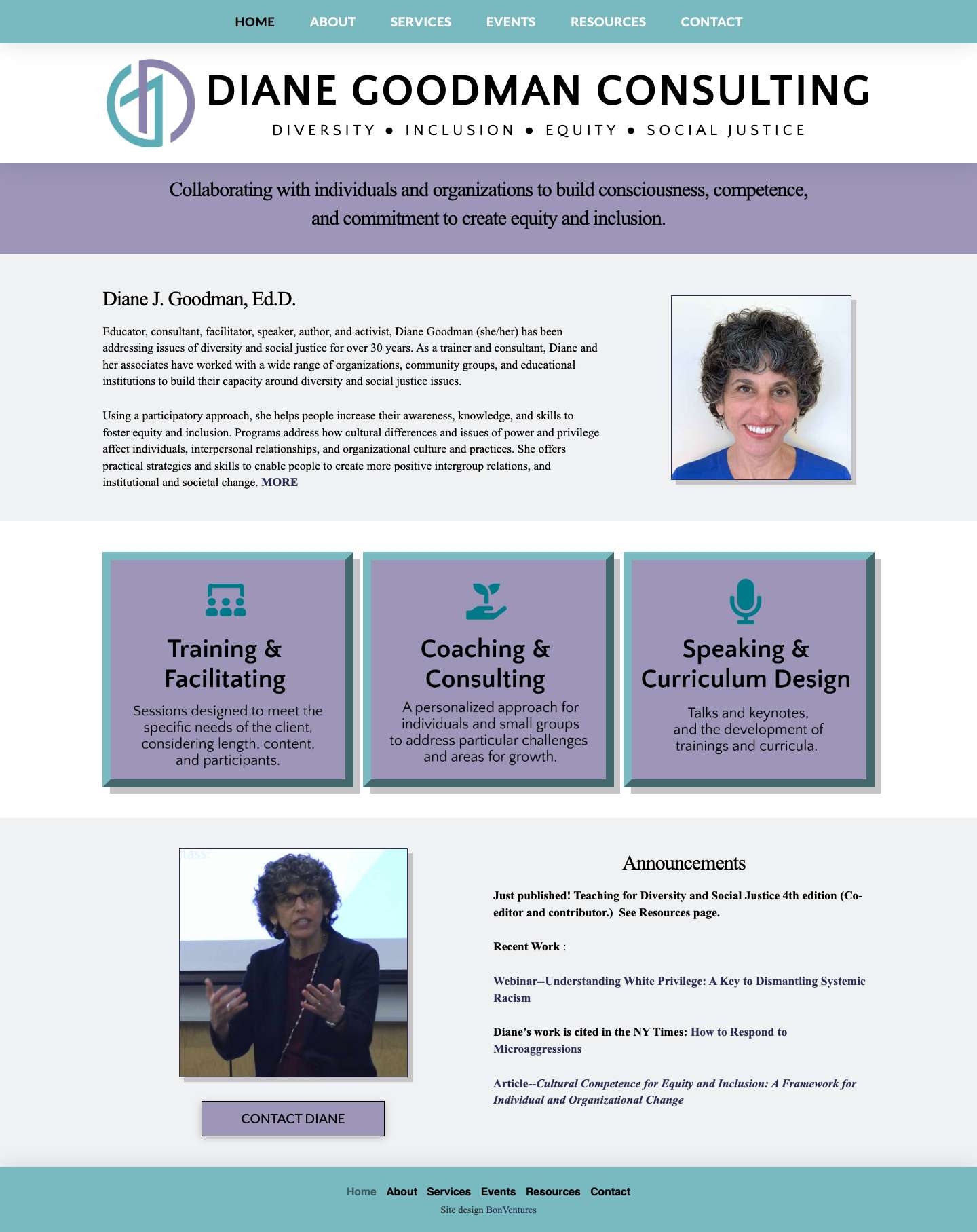 Home - Diane J. Goodman, Ed.D. - Full Screenshot