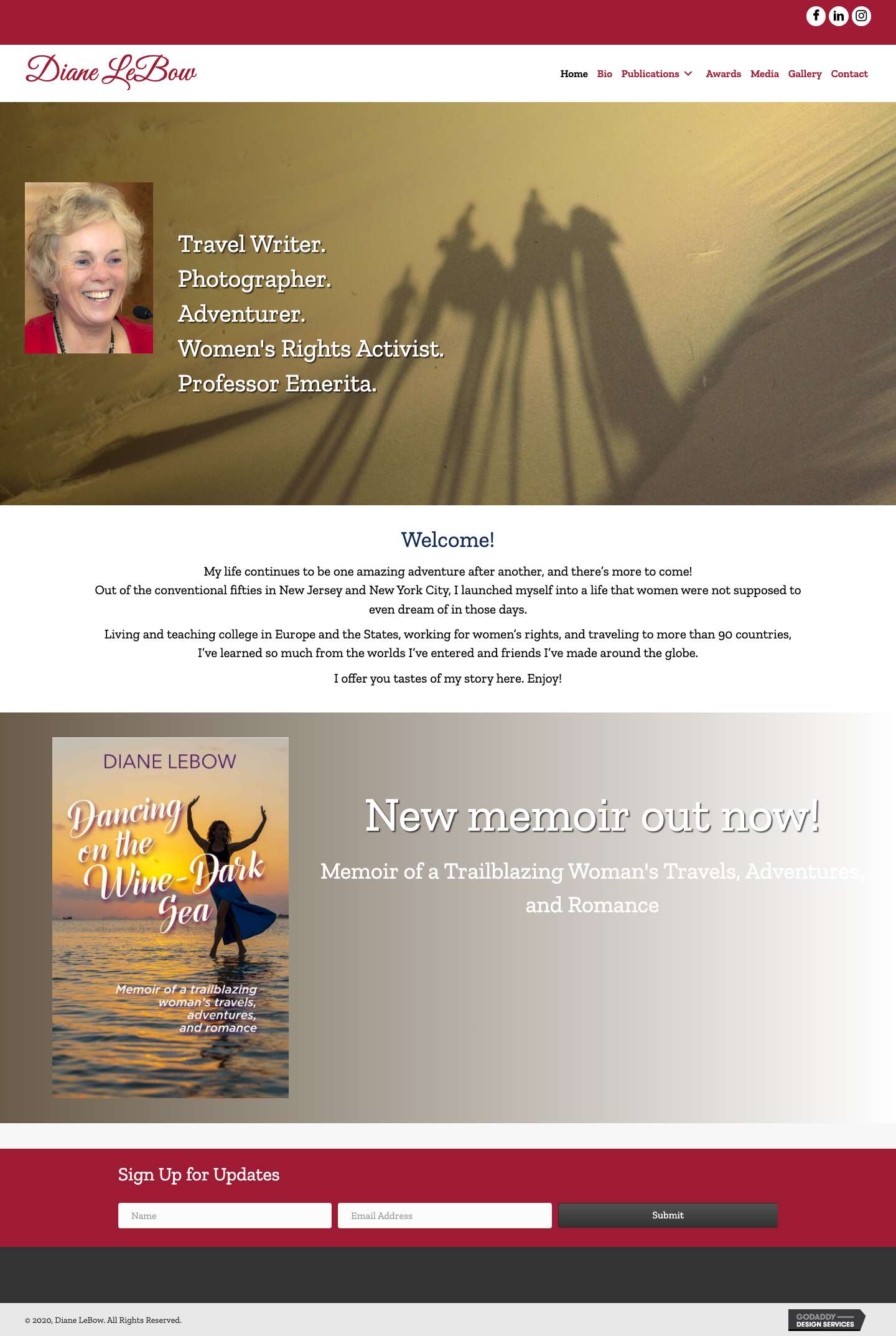 An Award Winning Writer And Photojournalist - Full Screenshot