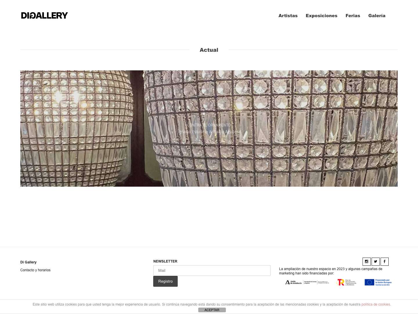 Di Gallery | Galería de arte contemporáneo | Contemporary art - Full Screenshot