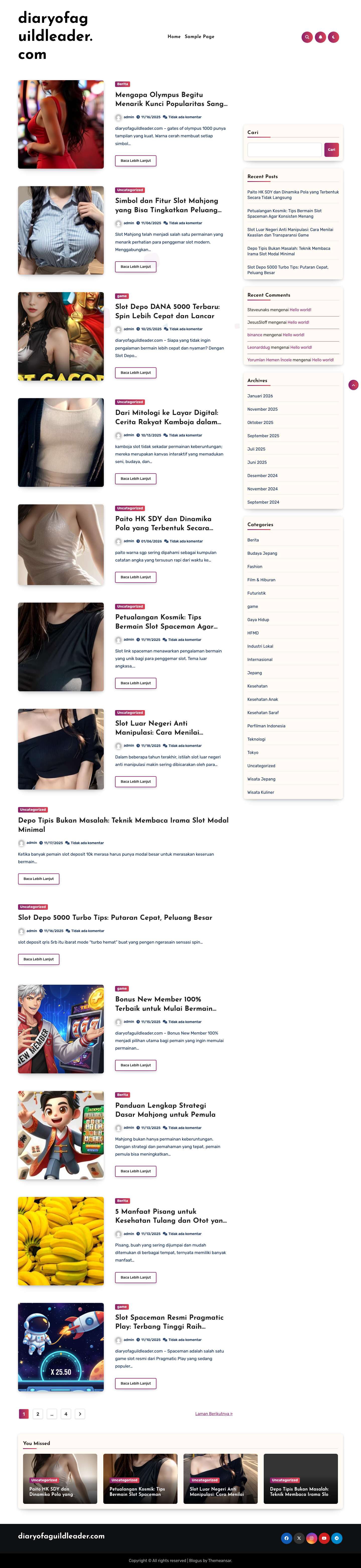 diaryofaguildleader.com - Full Screenshot