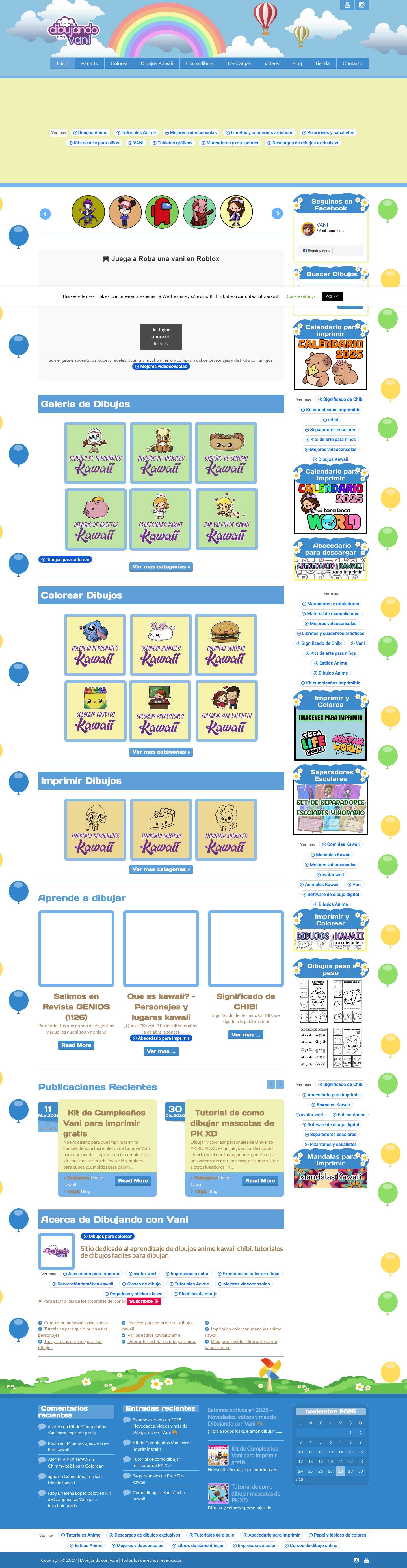 Como dibujar kawaii paso a paso, dibujos faciles para imprimir y colorear - Full Screenshot