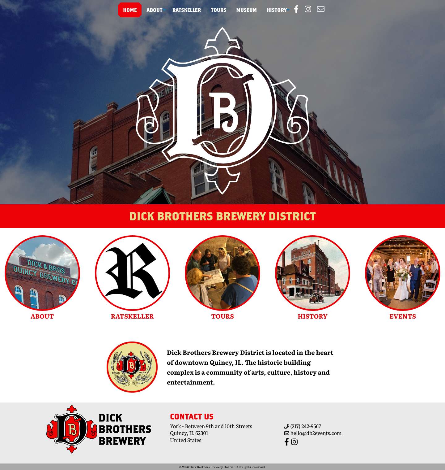 Home | Dick Brothers Brewery - Full Screenshot