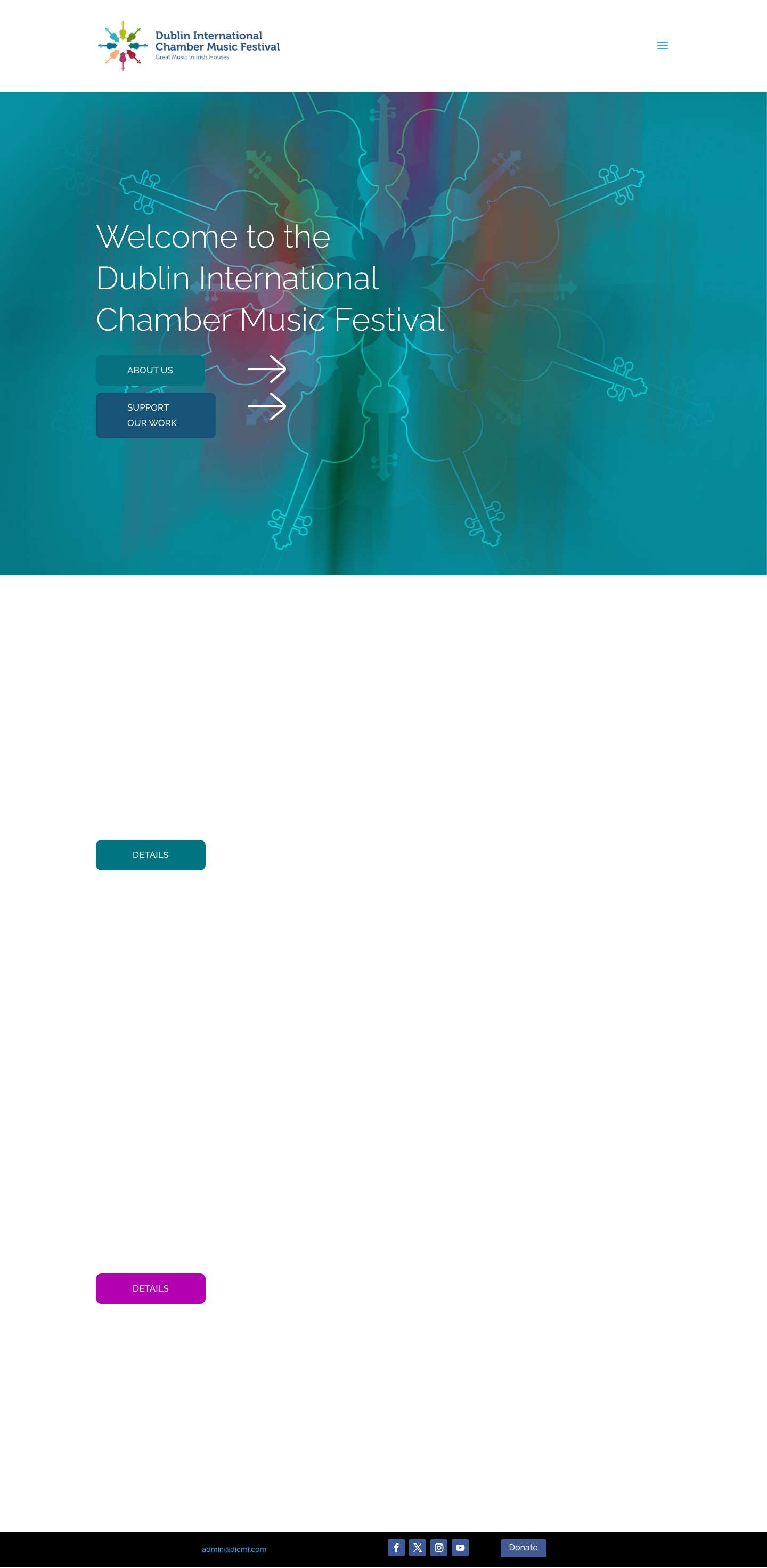 Dublin International Chamber Music Festival - DICMF - Full Screenshot