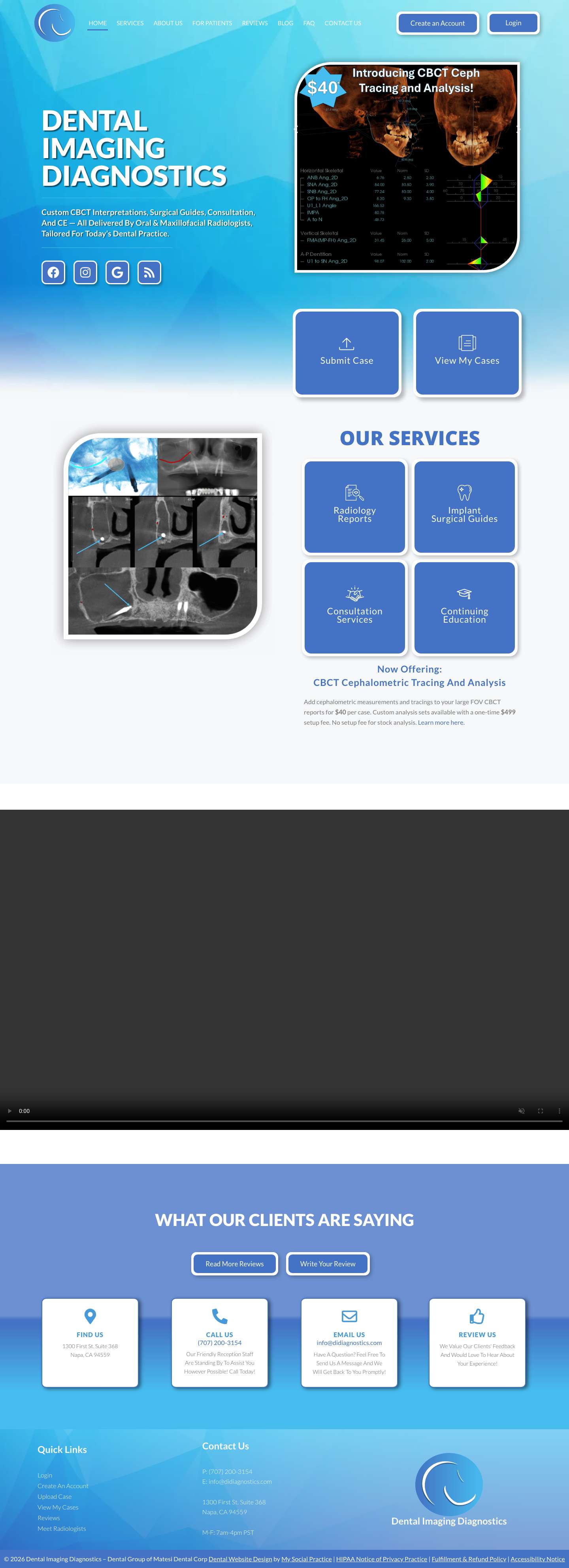 Homepage - Dental Imaging Diagnostics LLC - Full Screenshot