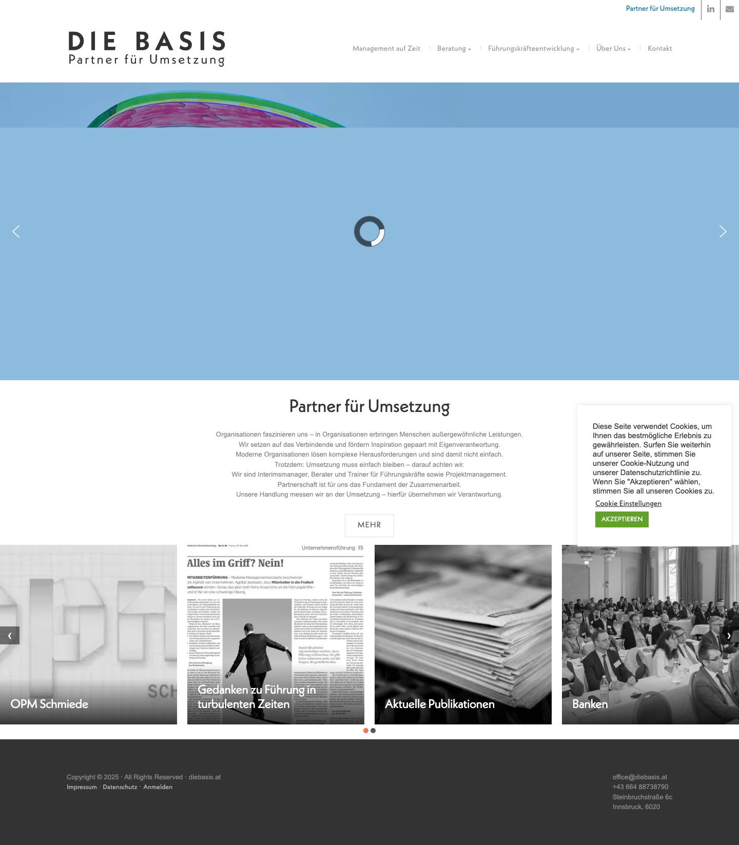 diebasis.at - Full Screenshot