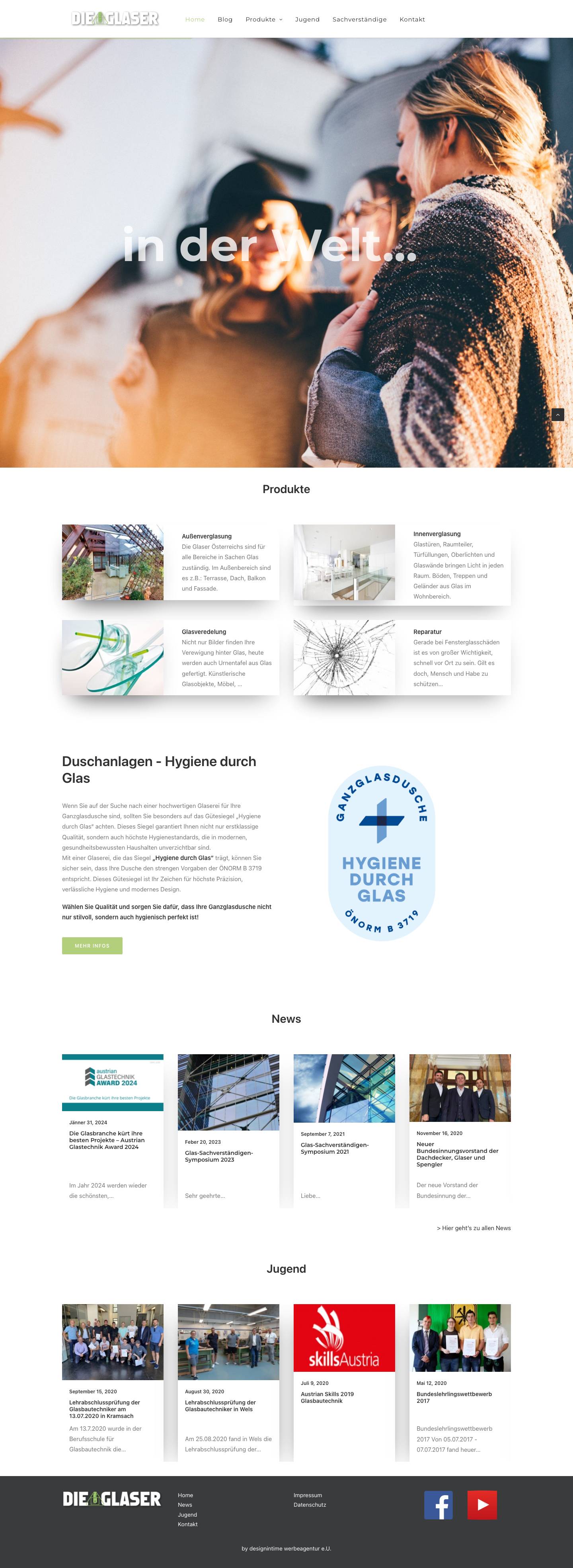 Die Glaser – Die Welt der Glaser Österreichs - Full Screenshot